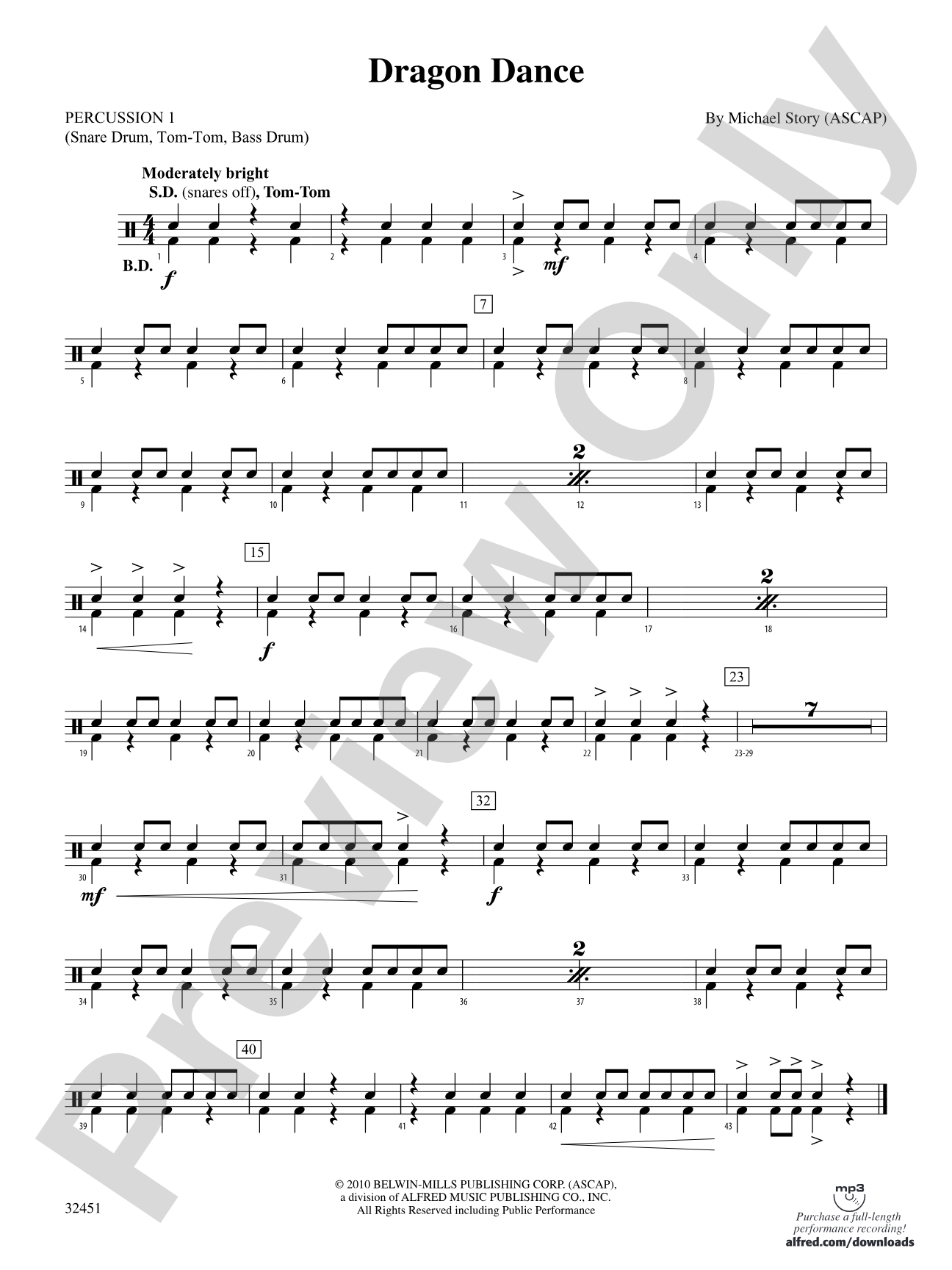 Dragon Dance: 1st Percussion