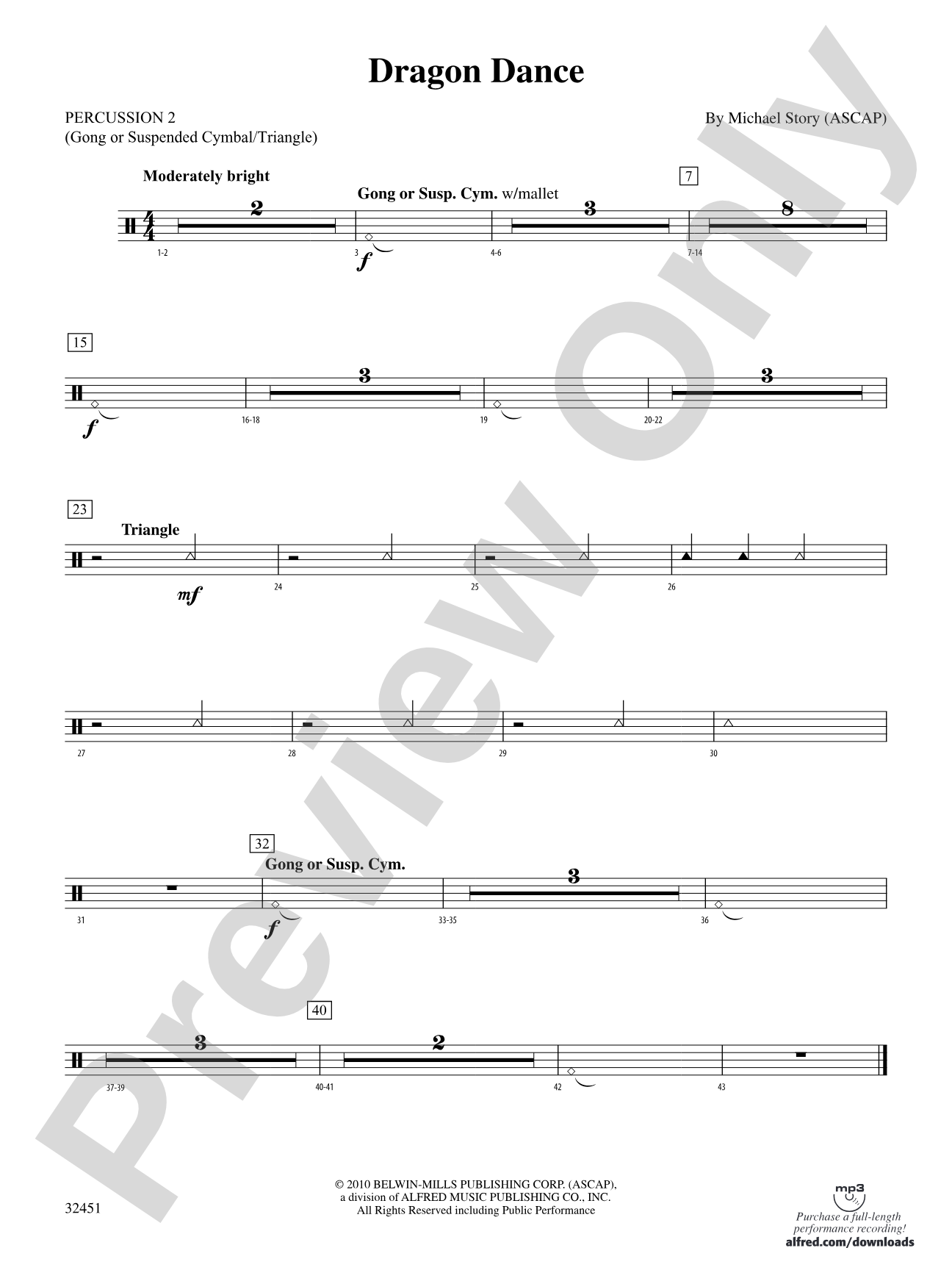 Dragon Dance: 2nd Percussion