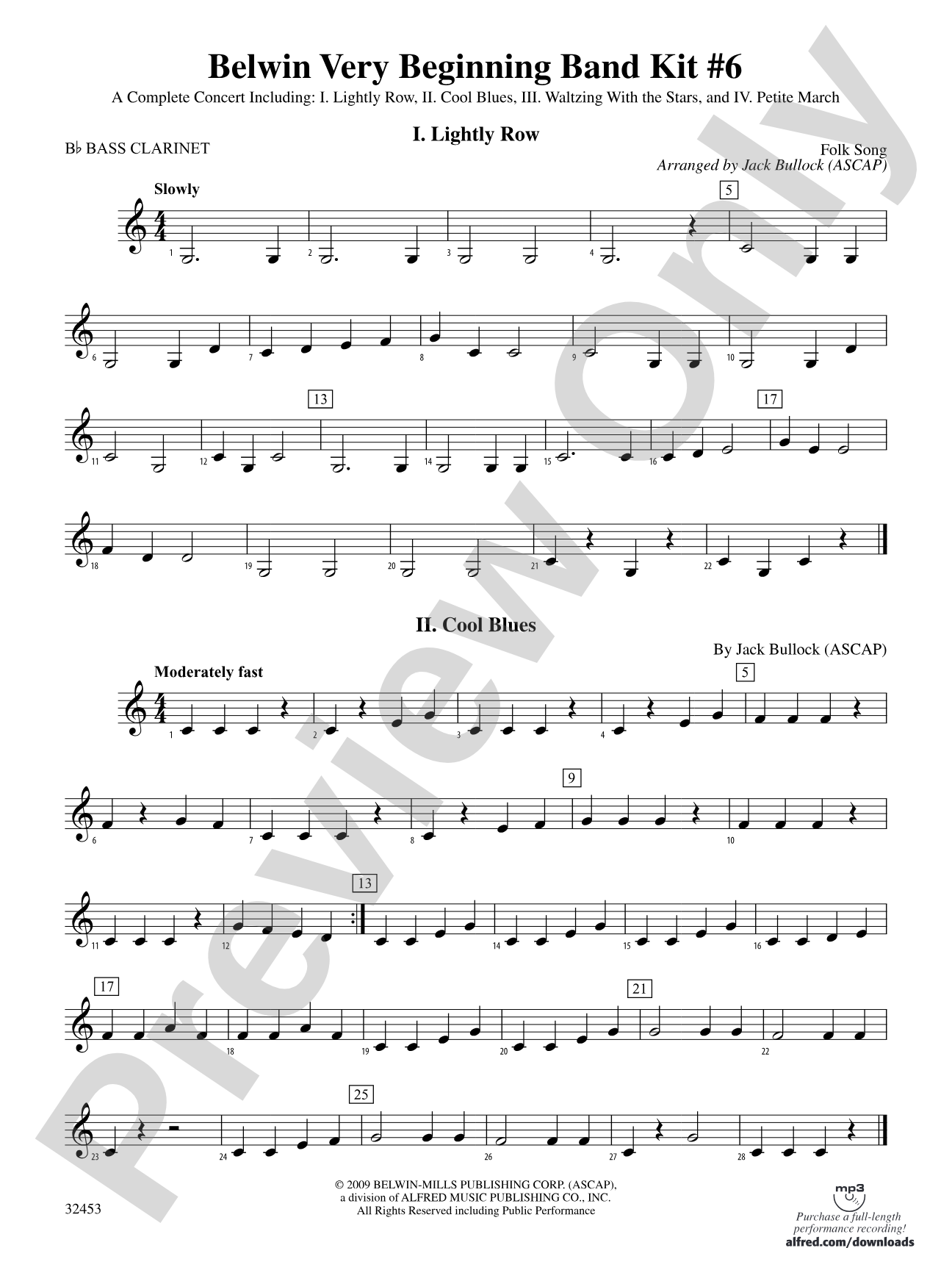 Belwin Very Beginning Band Kit #6: B-flat Bass Clarinet