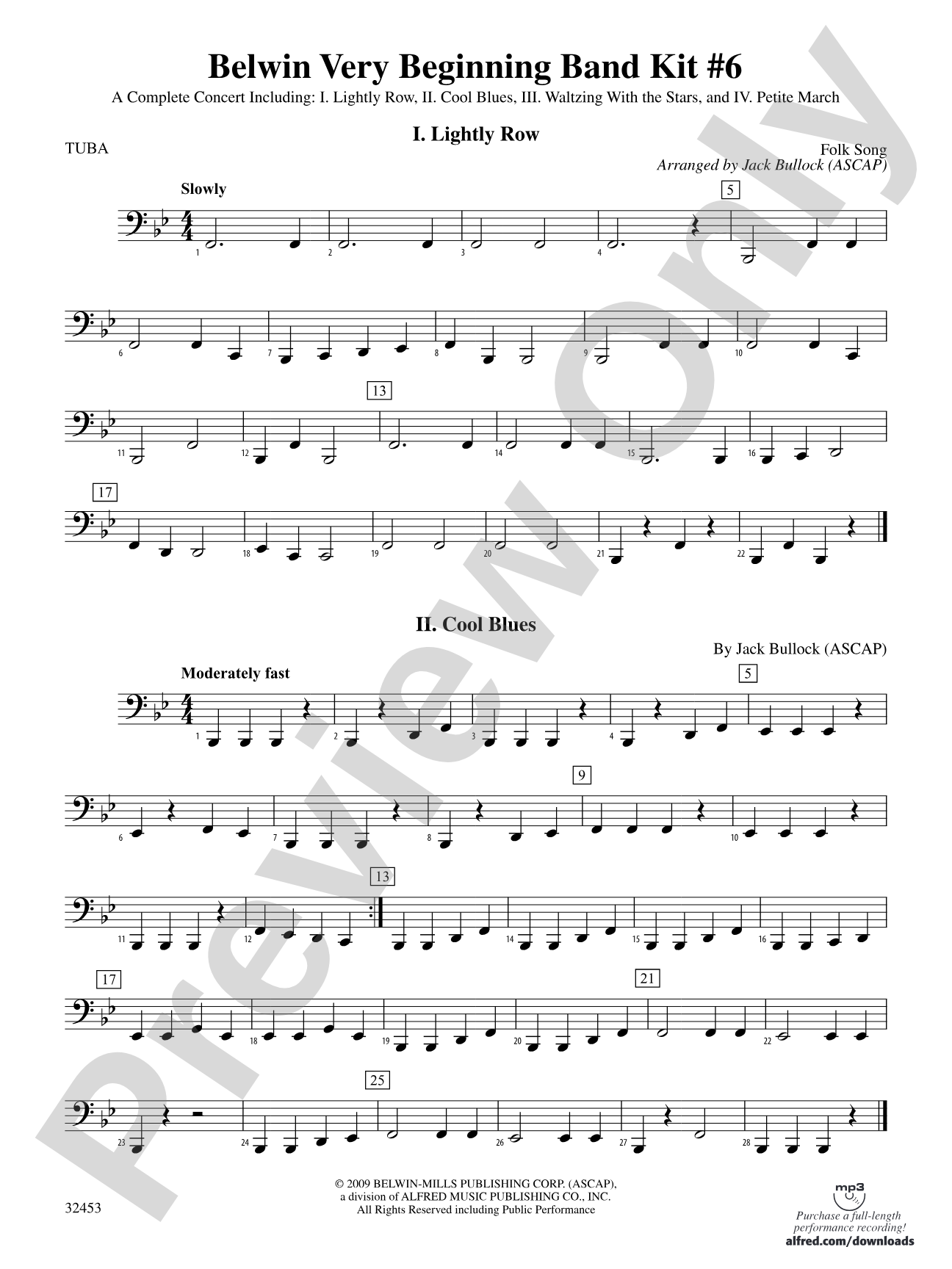 Belwin Very Beginning Band Kit #6: Tuba