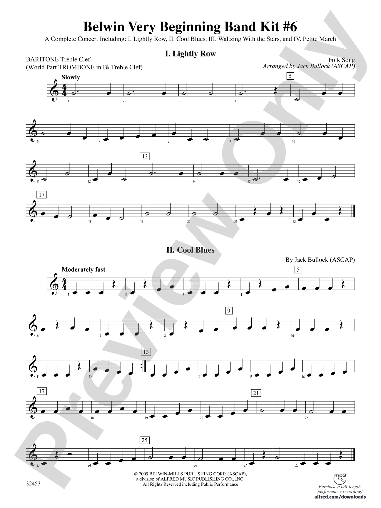 Belwin Very Beginning Band Kit #6: (wp) Baritone T.C.