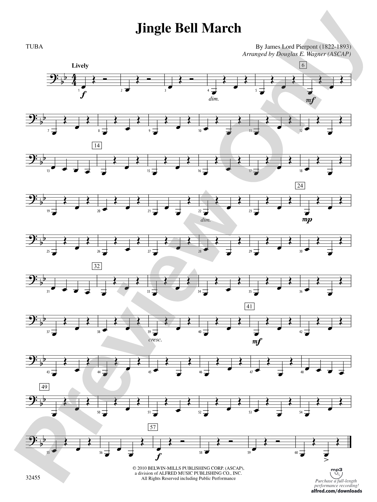 Jingle Bell March: Tuba