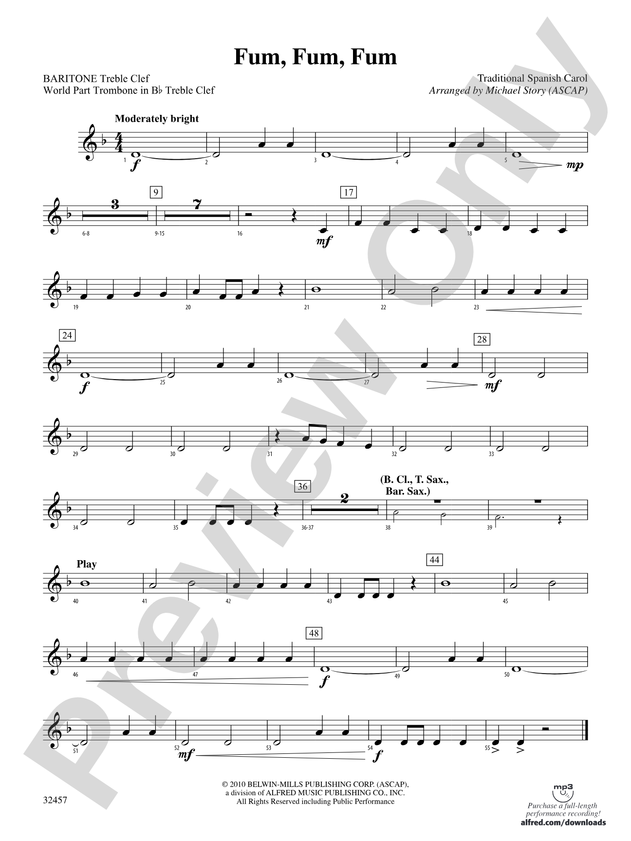 Fum, Fum, Fum: Baritone T.C.
