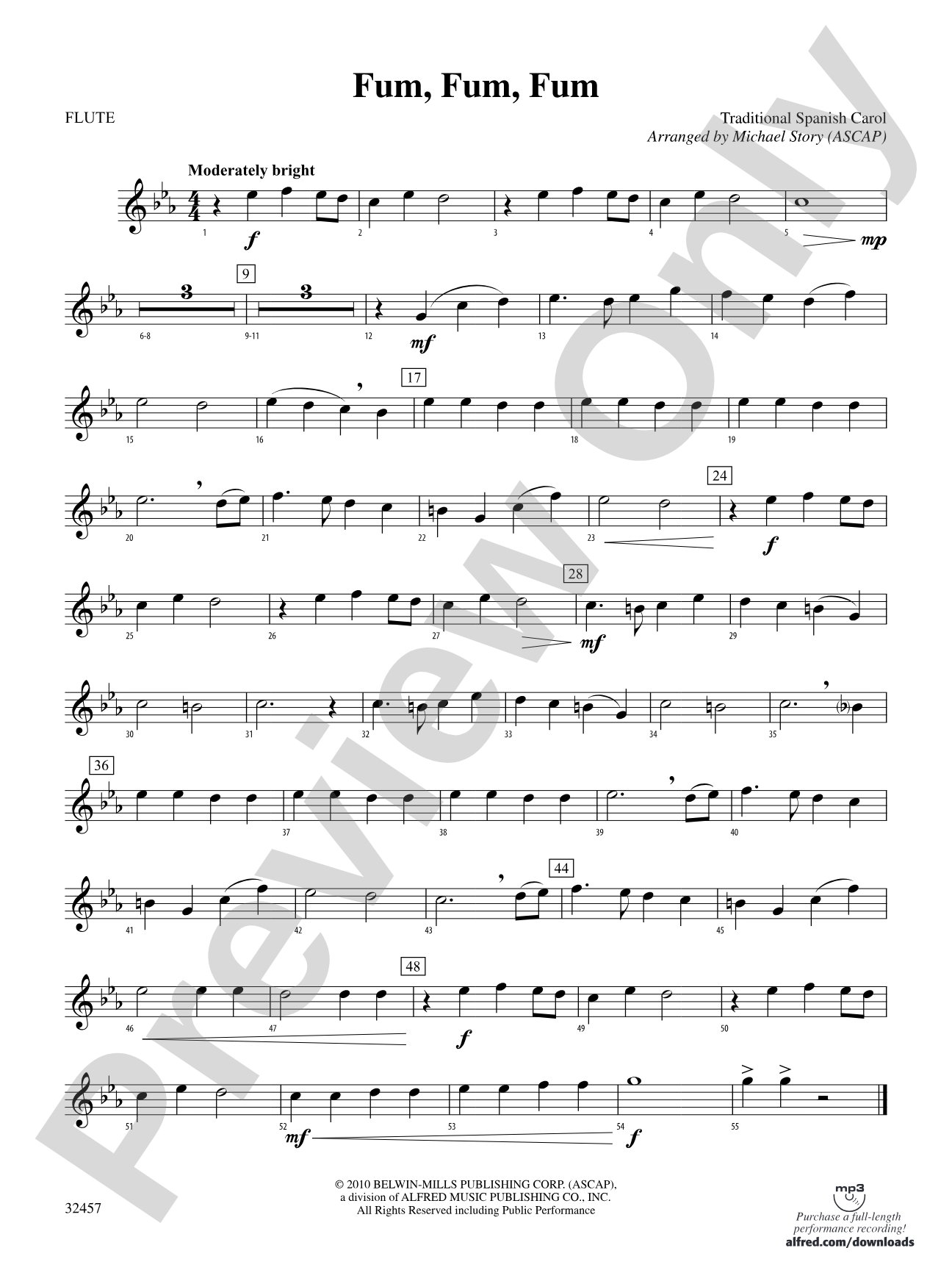 Fum, Fum, Fum: Flute