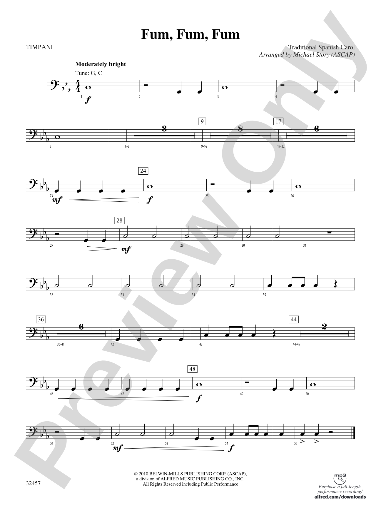Fum, Fum, Fum: Timpani
