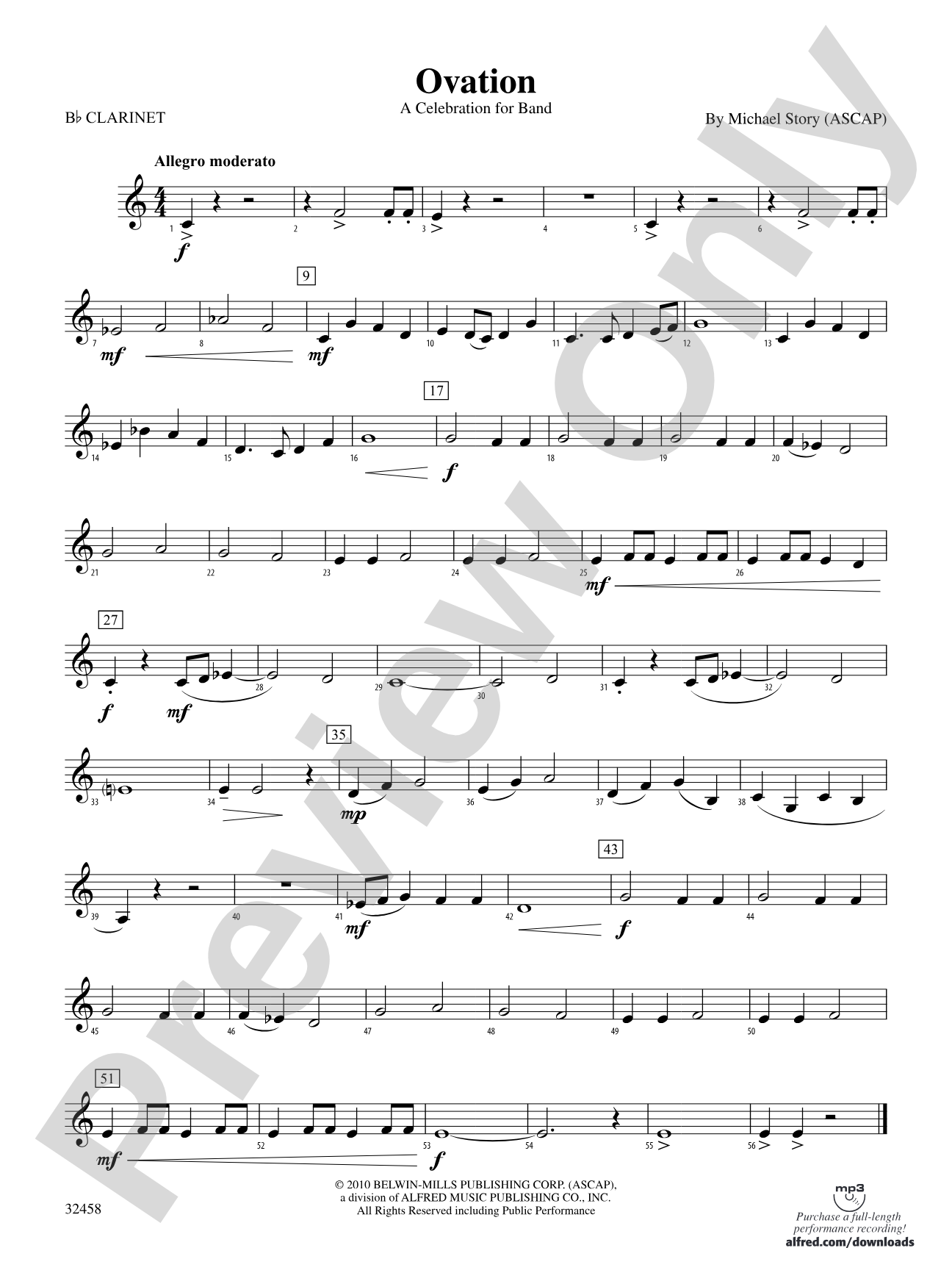 Ovation: 1st B-flat Clarinet