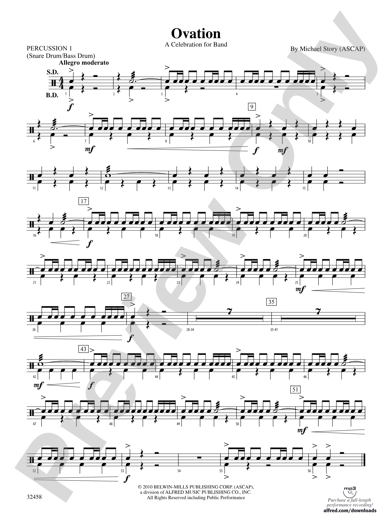 Ovation: 1st Percussion