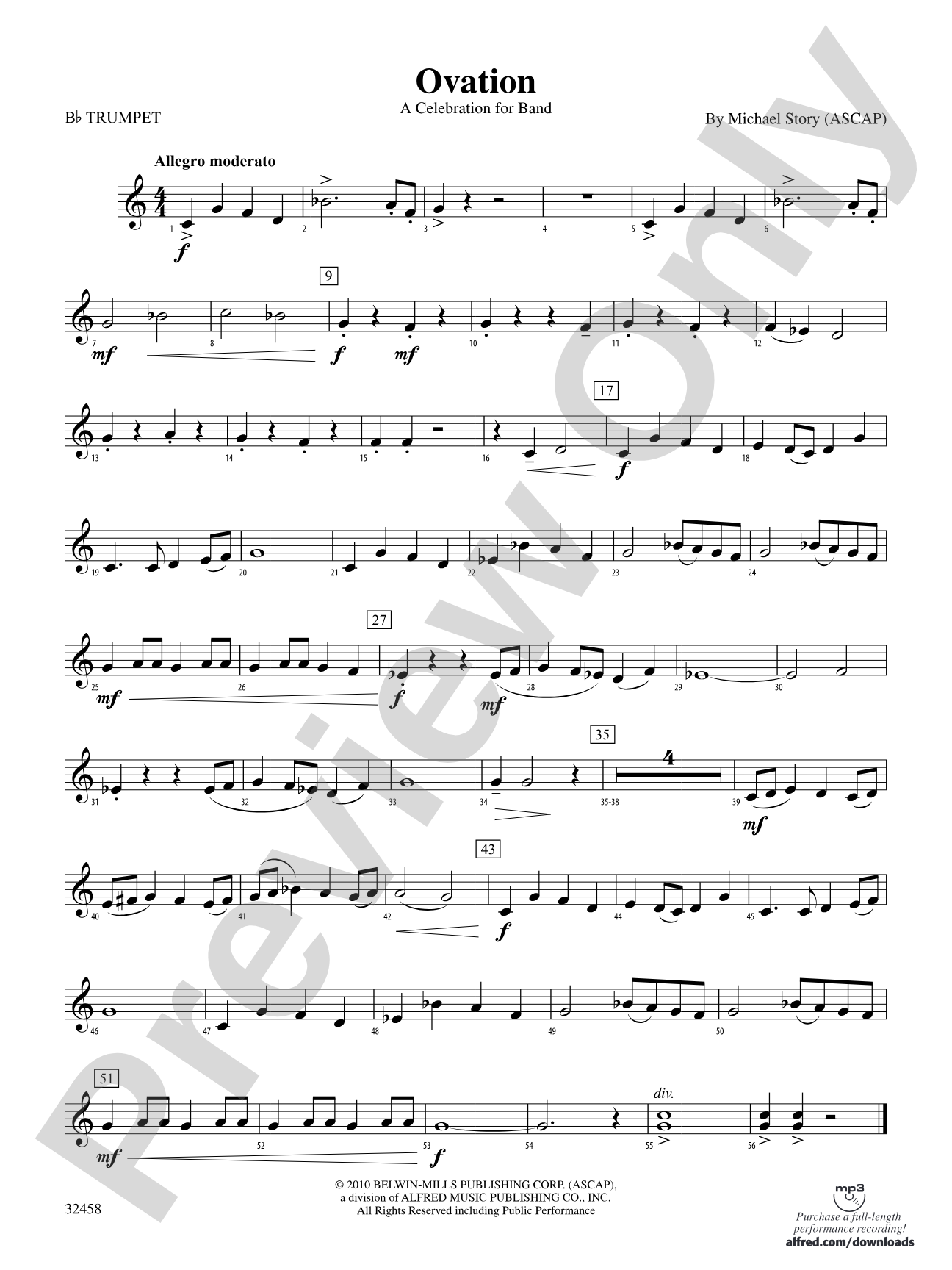 Ovation: 1st B-flat Trumpet