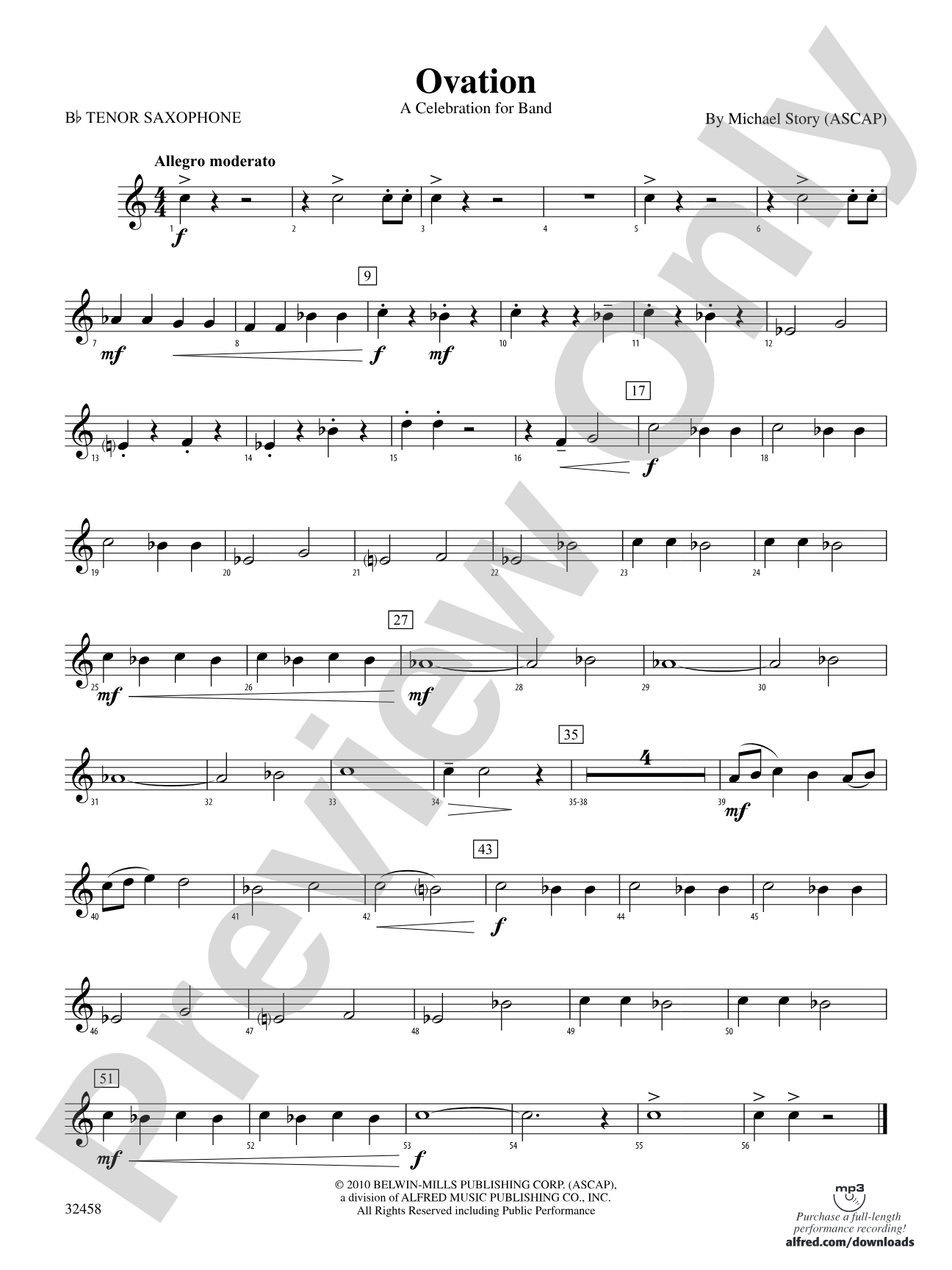 Ovation: B-flat Tenor Saxophone