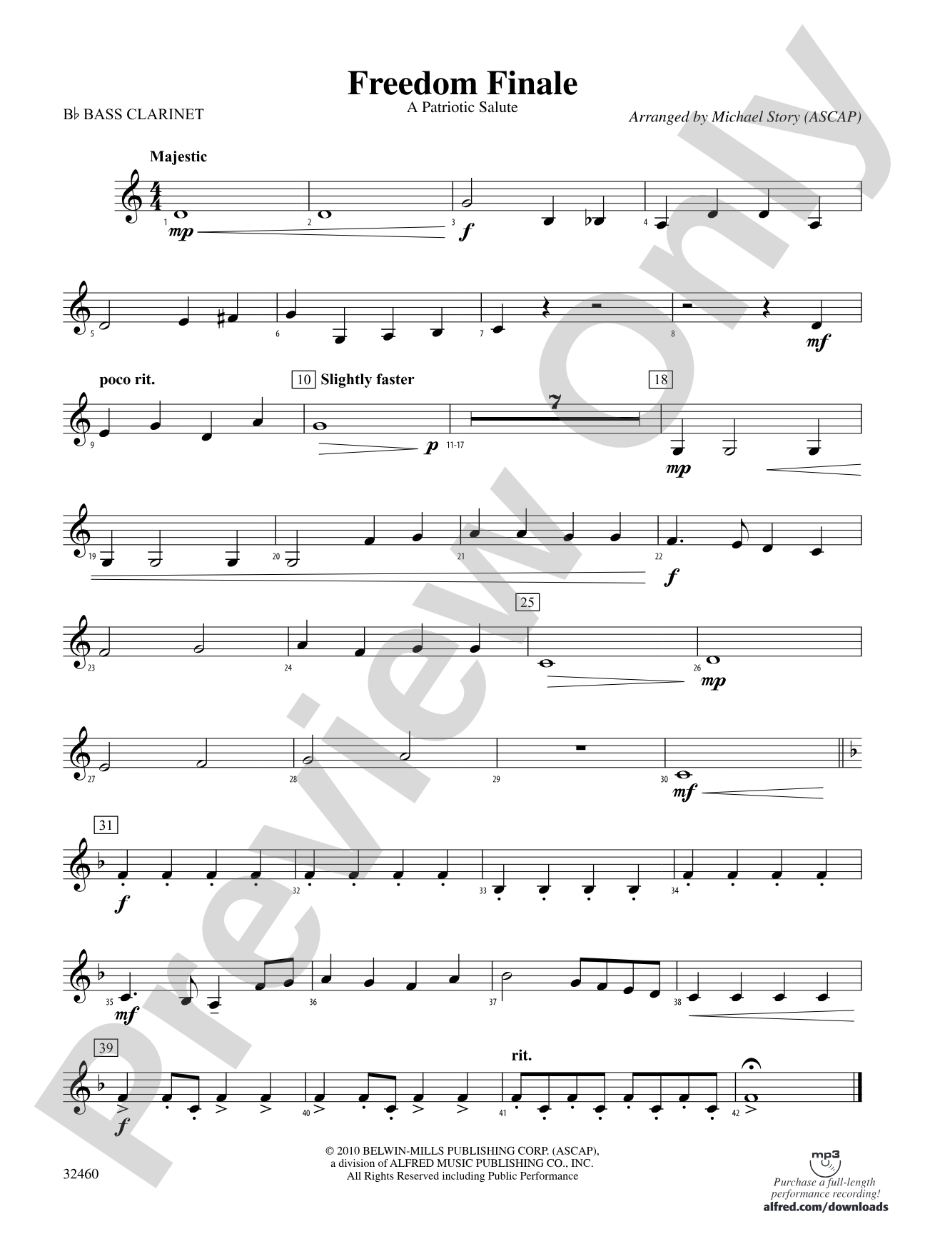 Freedom Finale: B-flat Bass Clarinet