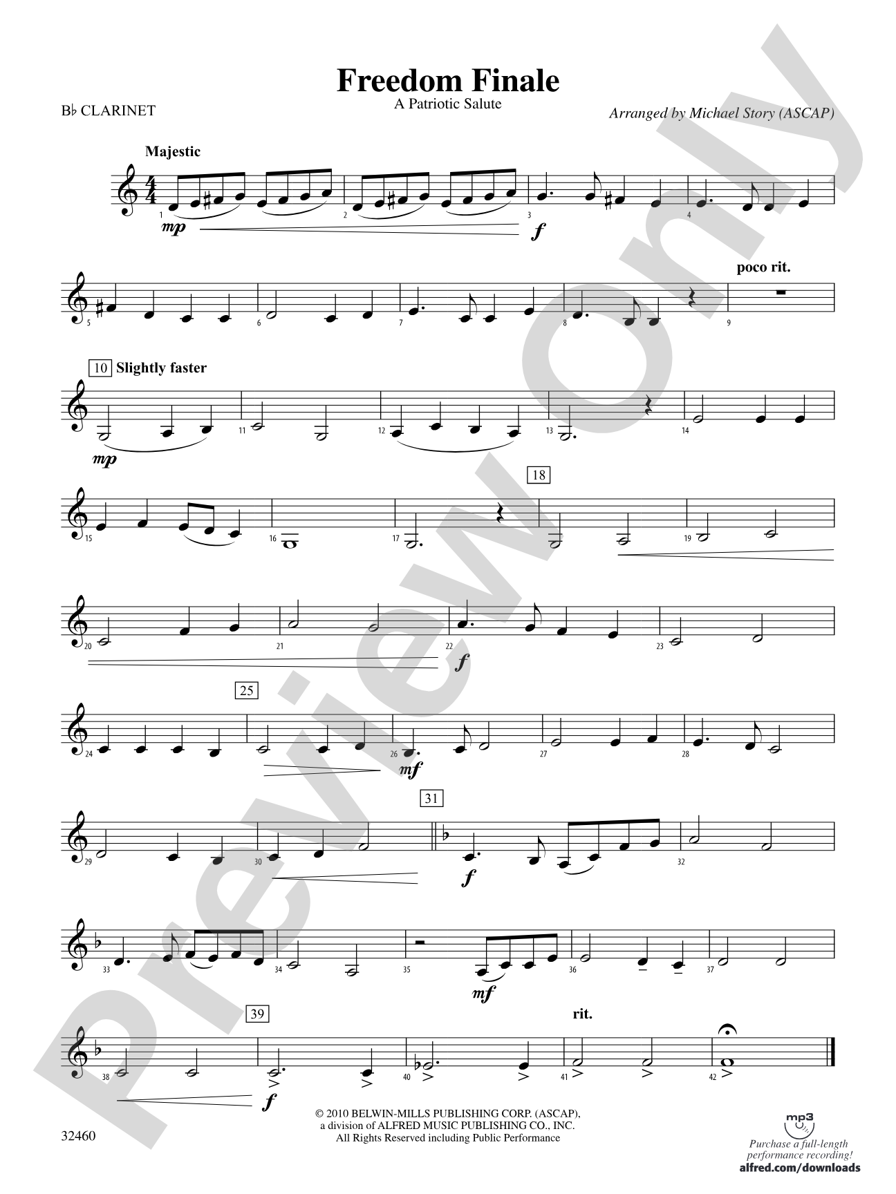 Freedom Finale: 1st B-flat Clarinet