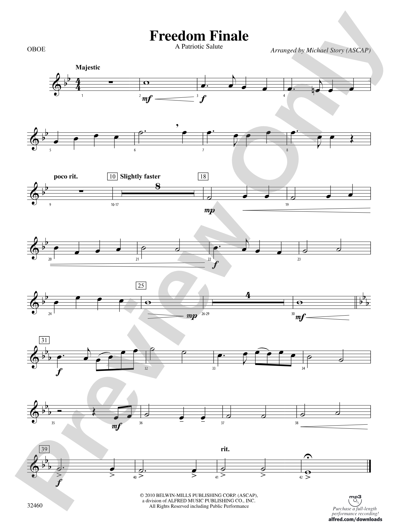 Freedom Finale: Oboe