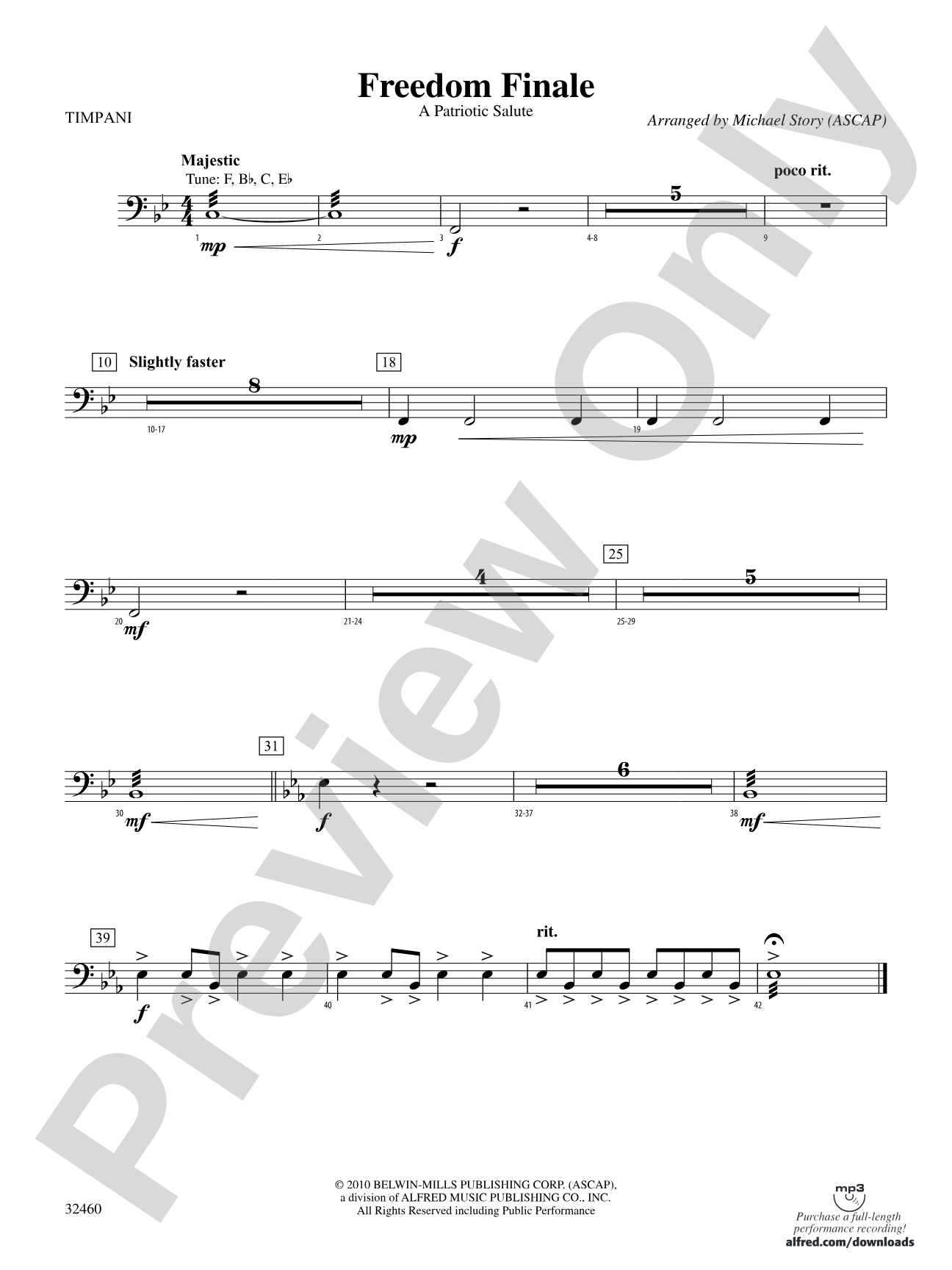 Freedom Finale: Timpani