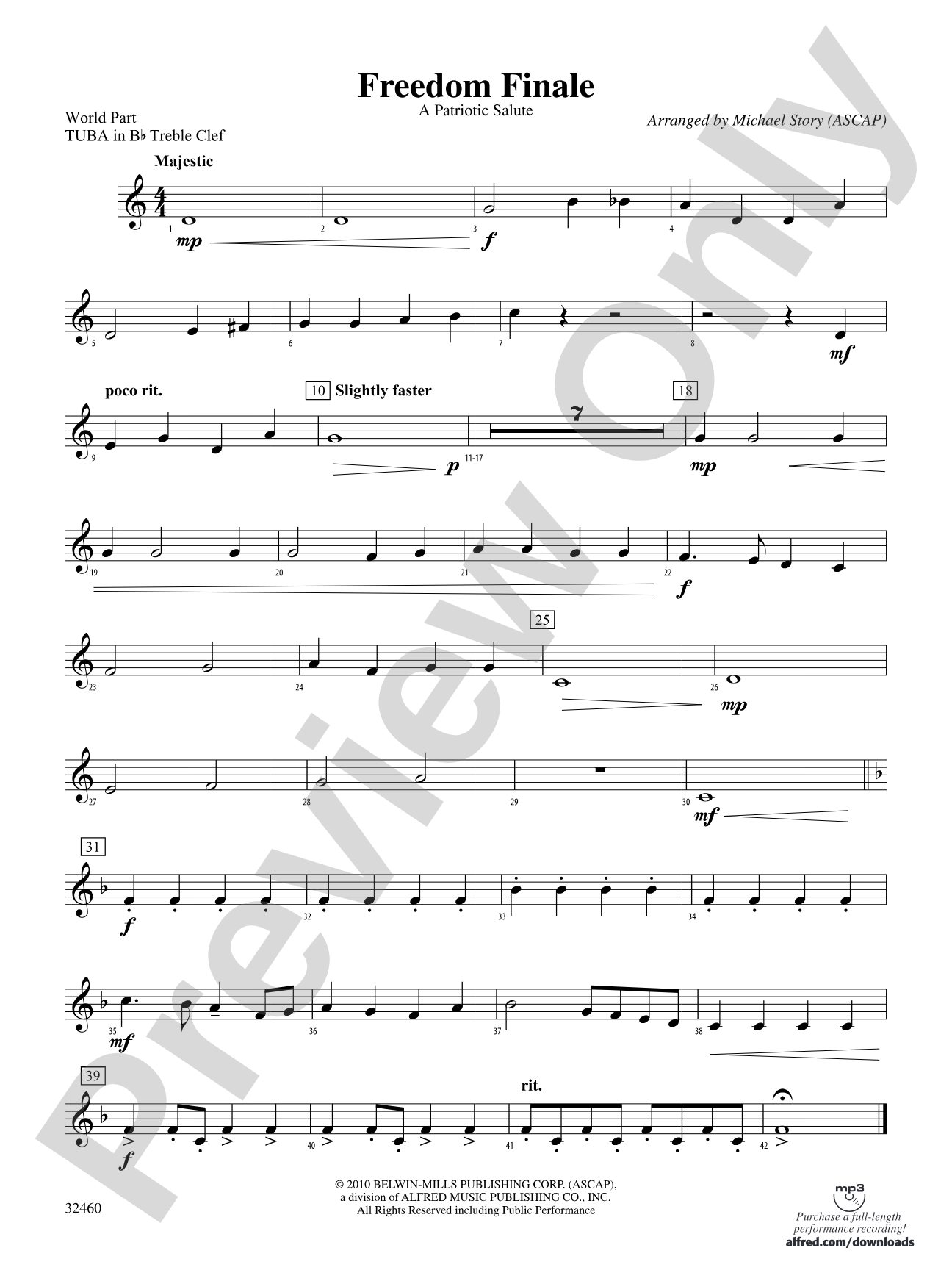 Freedom Finale: (wp) B-flat Tuba T.C.