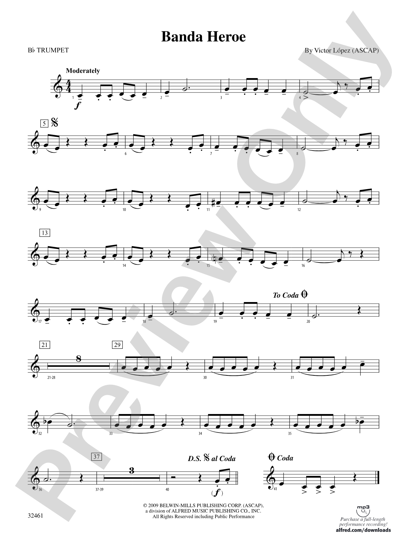 Banda Heroe: 1st B-flat Trumpet