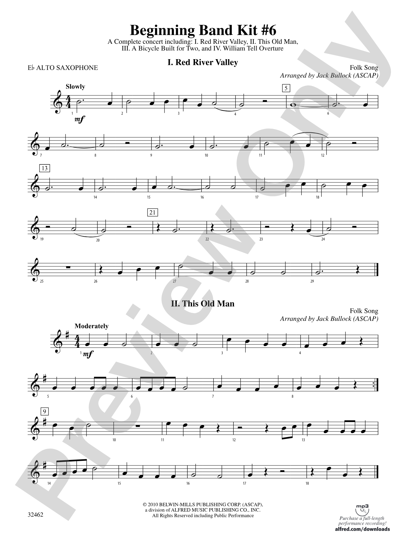 Belwin Beginning Band Kit #6: E-flat Alto Saxophone