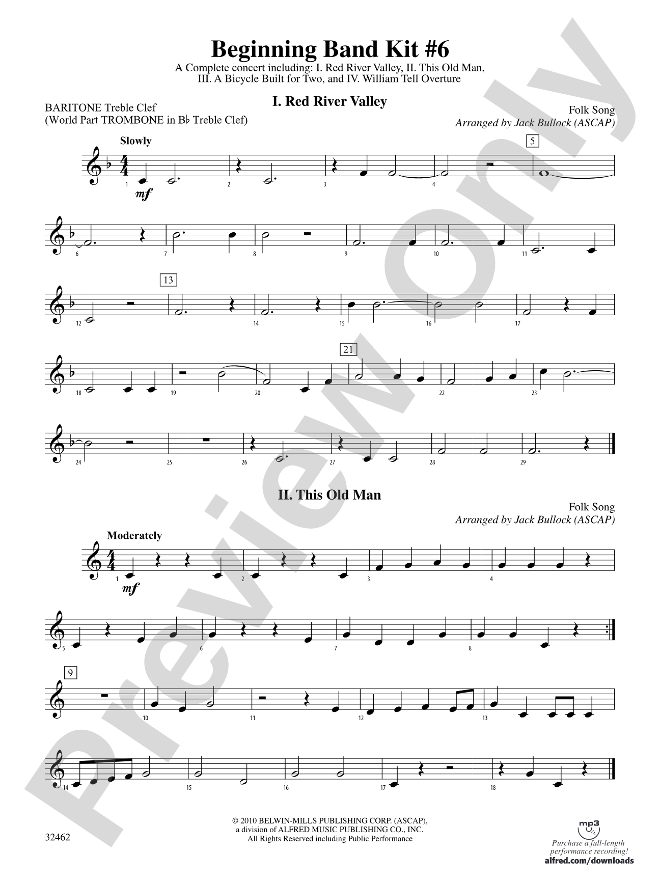 Belwin Beginning Band Kit #6: Baritone T.C.