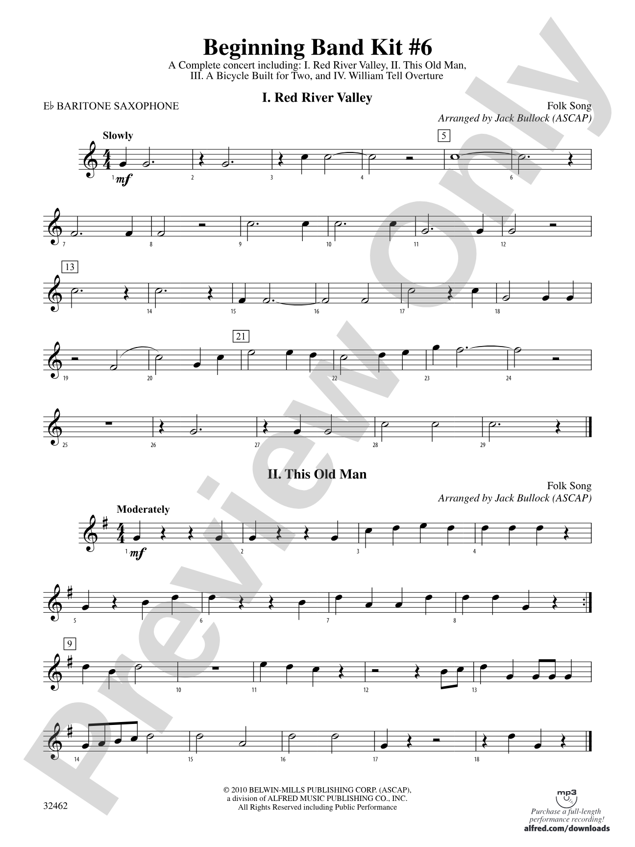 Belwin Beginning Band Kit #6: E-flat Baritone Saxophone