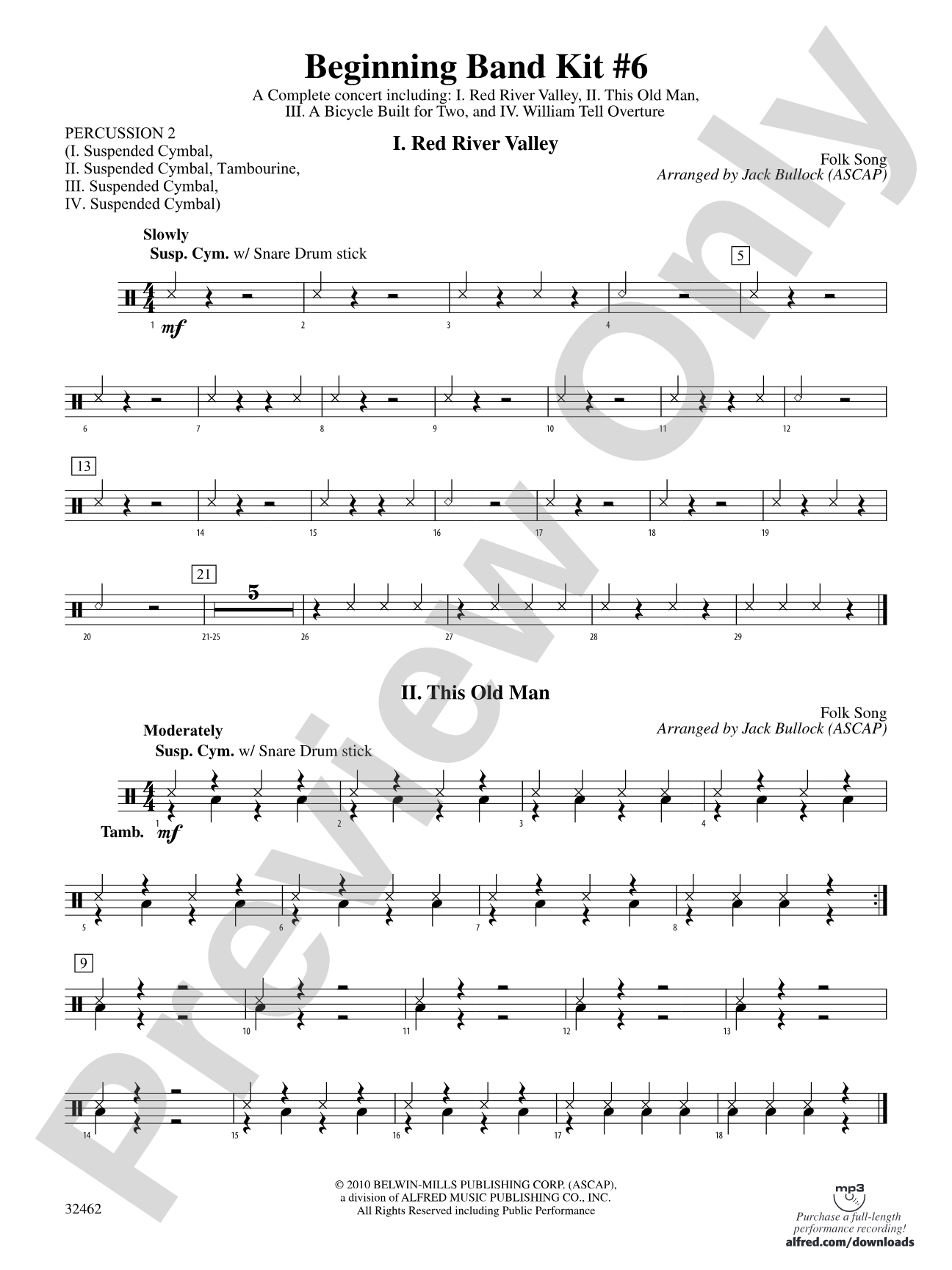 Belwin Beginning Band Kit #6: 2nd Percussion