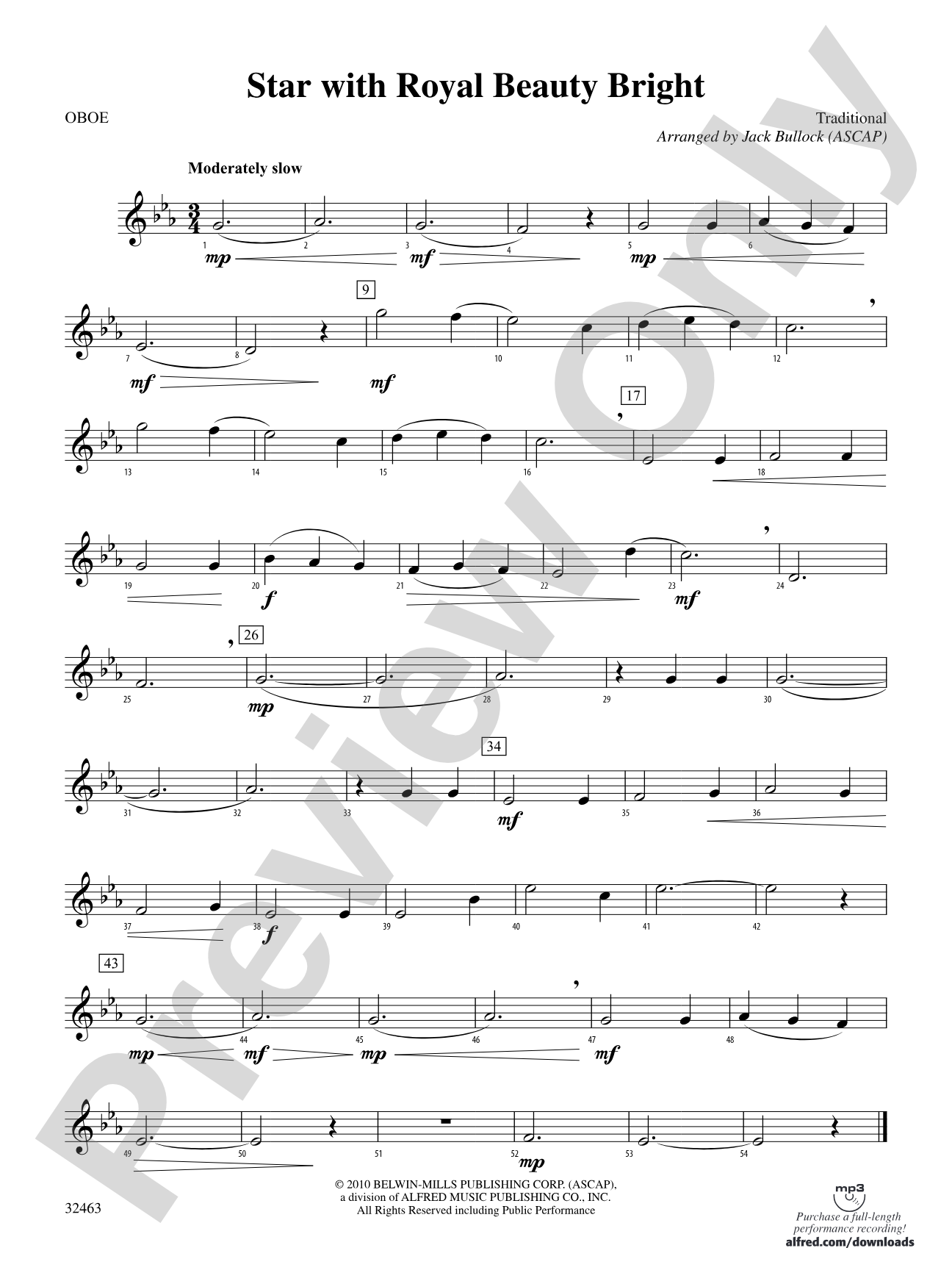 Star with Royal Beauty Bright: Oboe