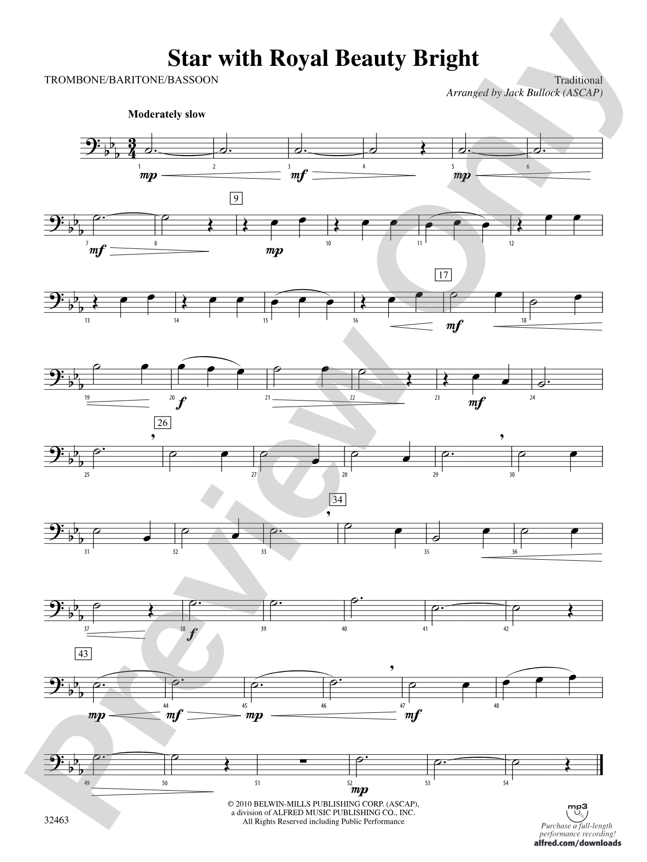 Star with Royal Beauty Bright: 1st Trombone