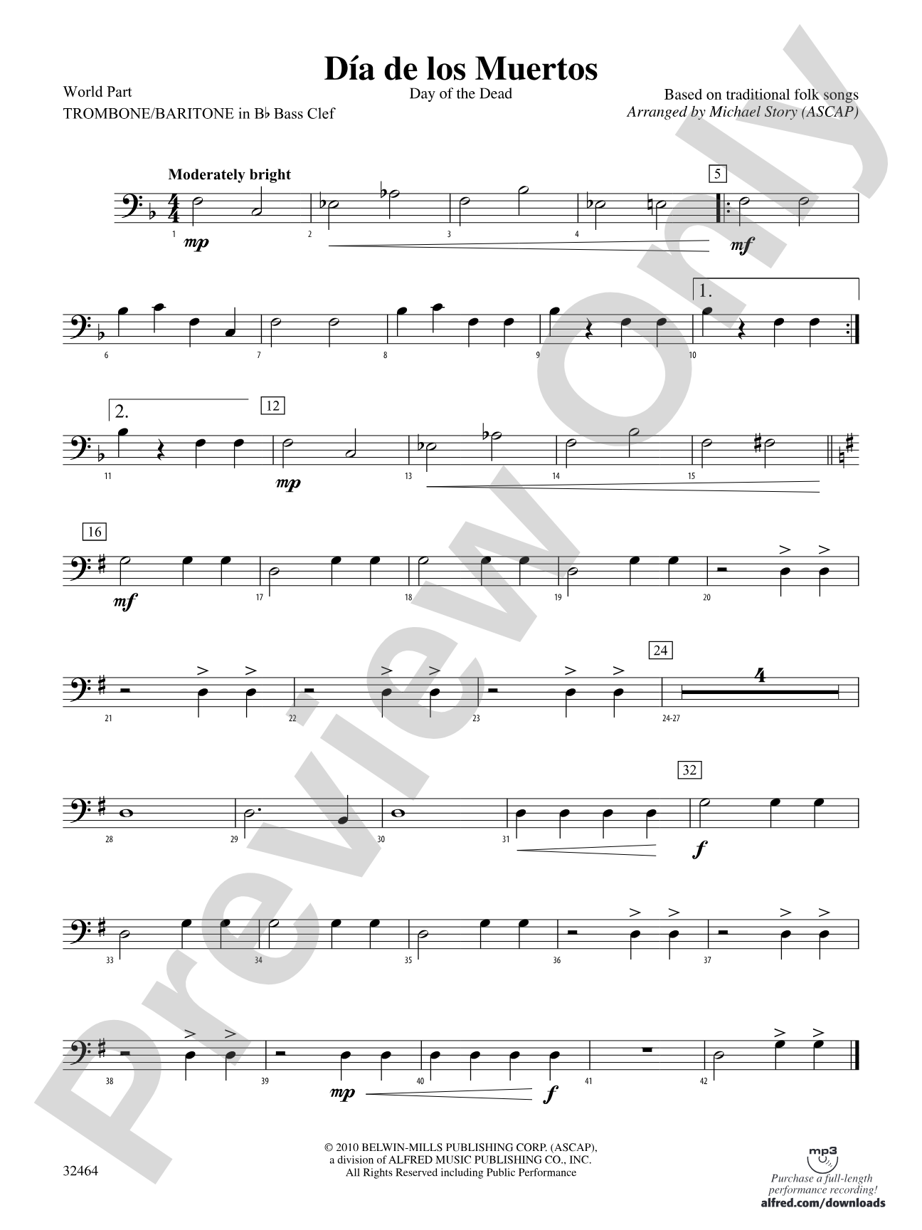 Día de los Muertos: (wp) B-flat Baritone B.C.