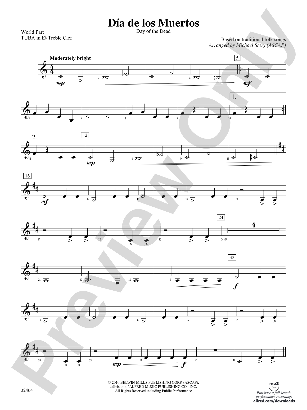 Día de los Muertos: (wp) E-flat Tuba T.C.