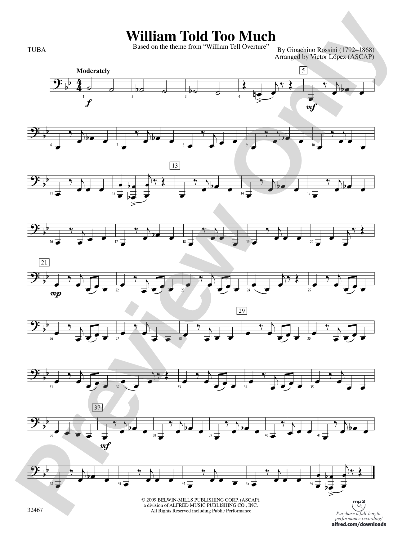 William Told Too Much: Tuba