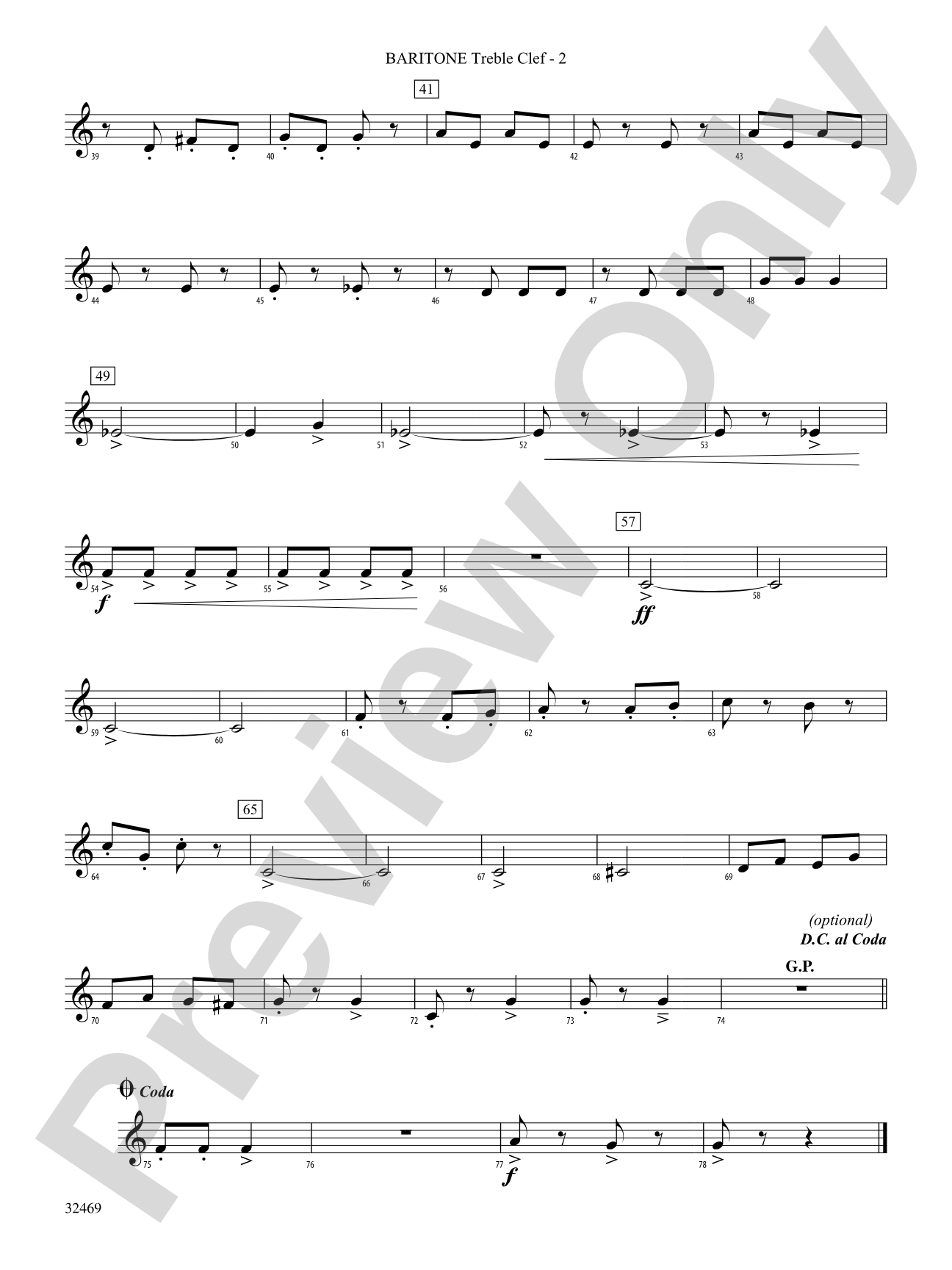 March of Bacchus: (wp) Baritone T.C.