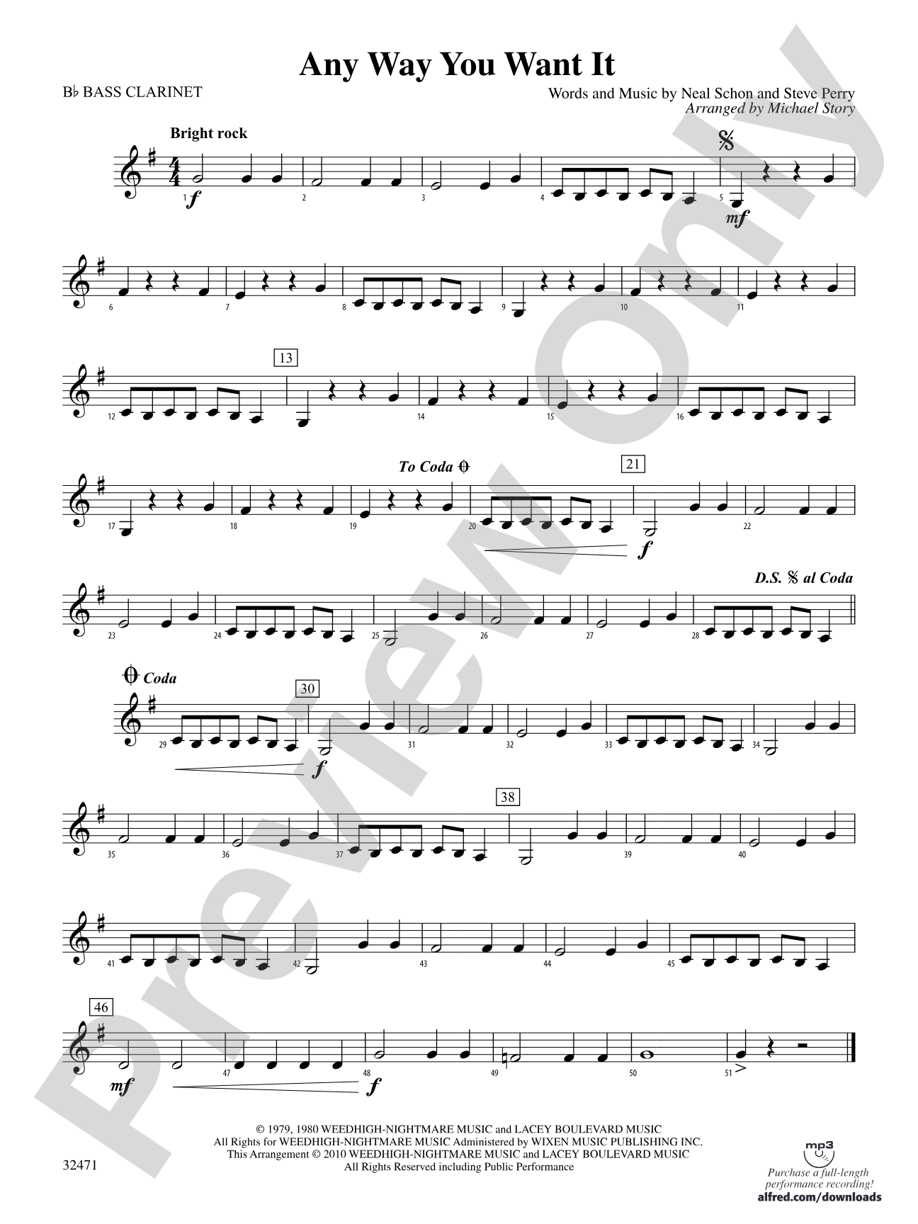 Any Way You Want It: B-flat Bass Clarinet