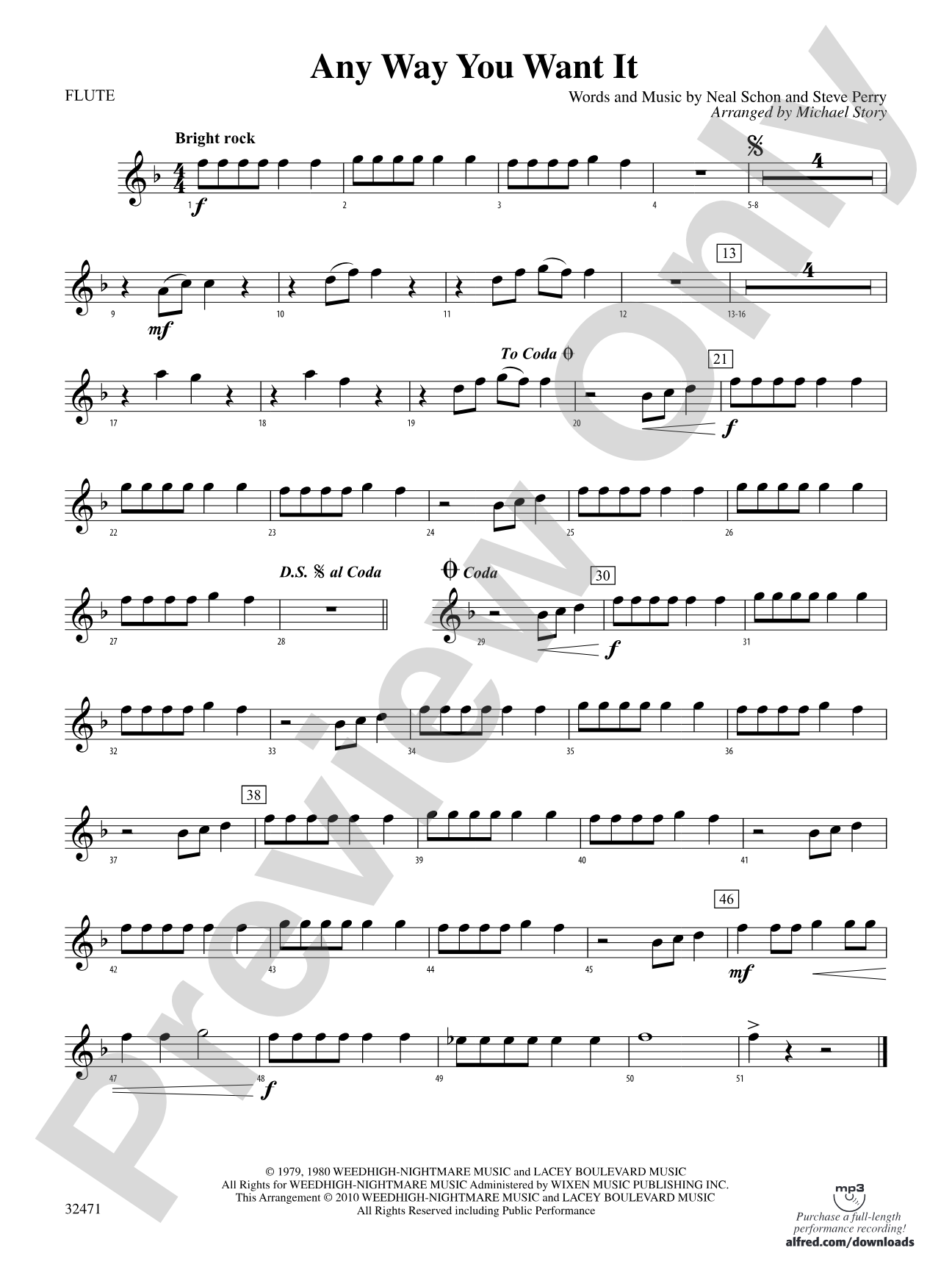 Any Way You Want It: Flute