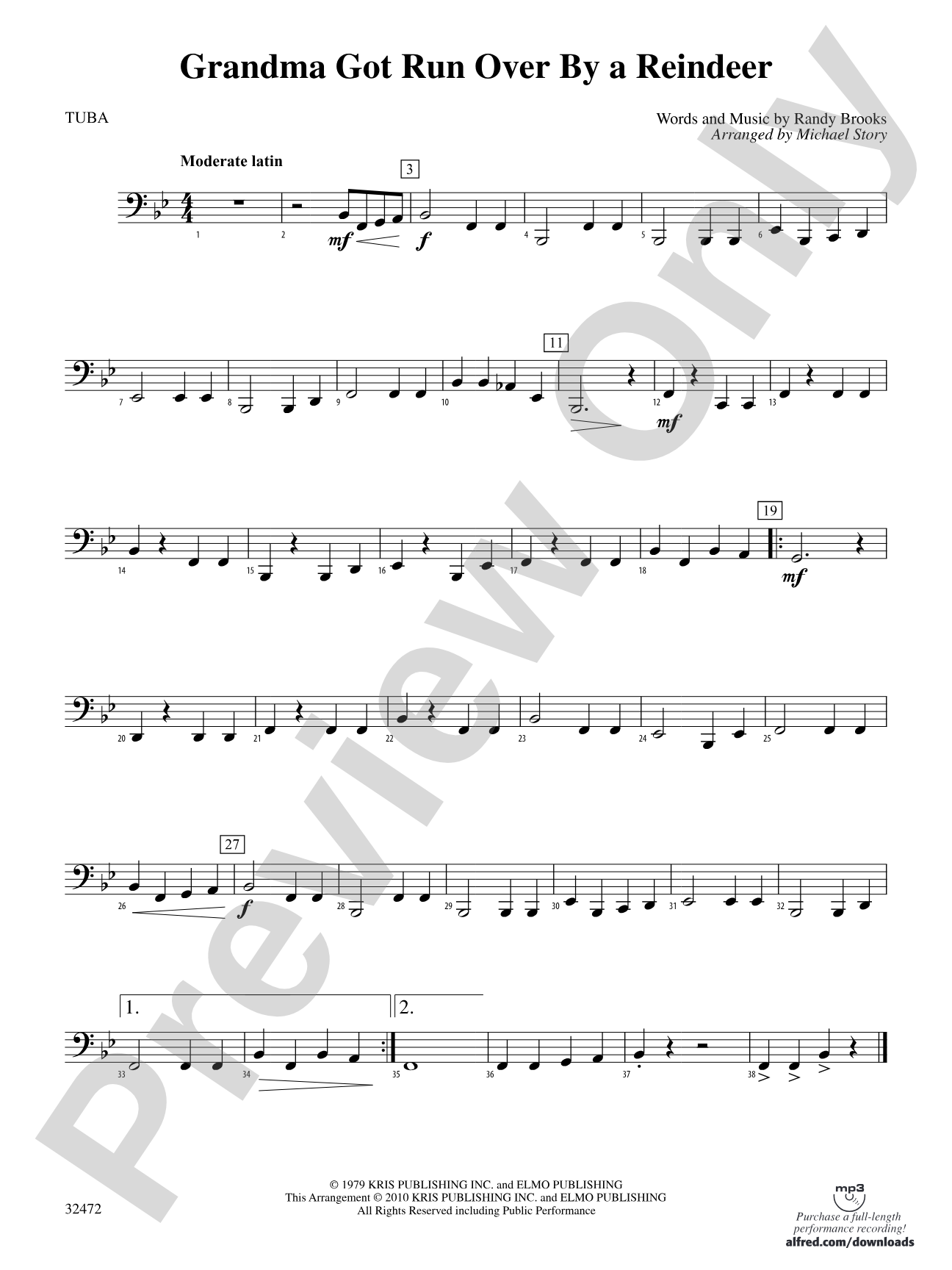 Grandma Got Run Over by a Reindeer: Tuba