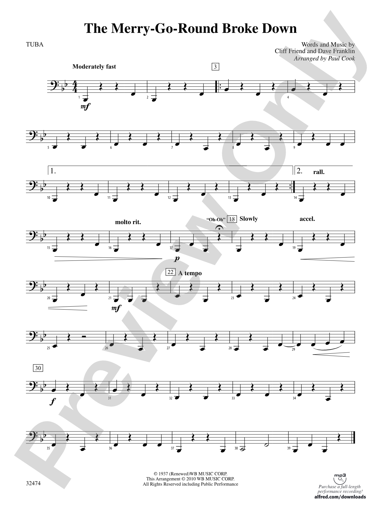 The Merry-Go-Round Broke Down: Tuba