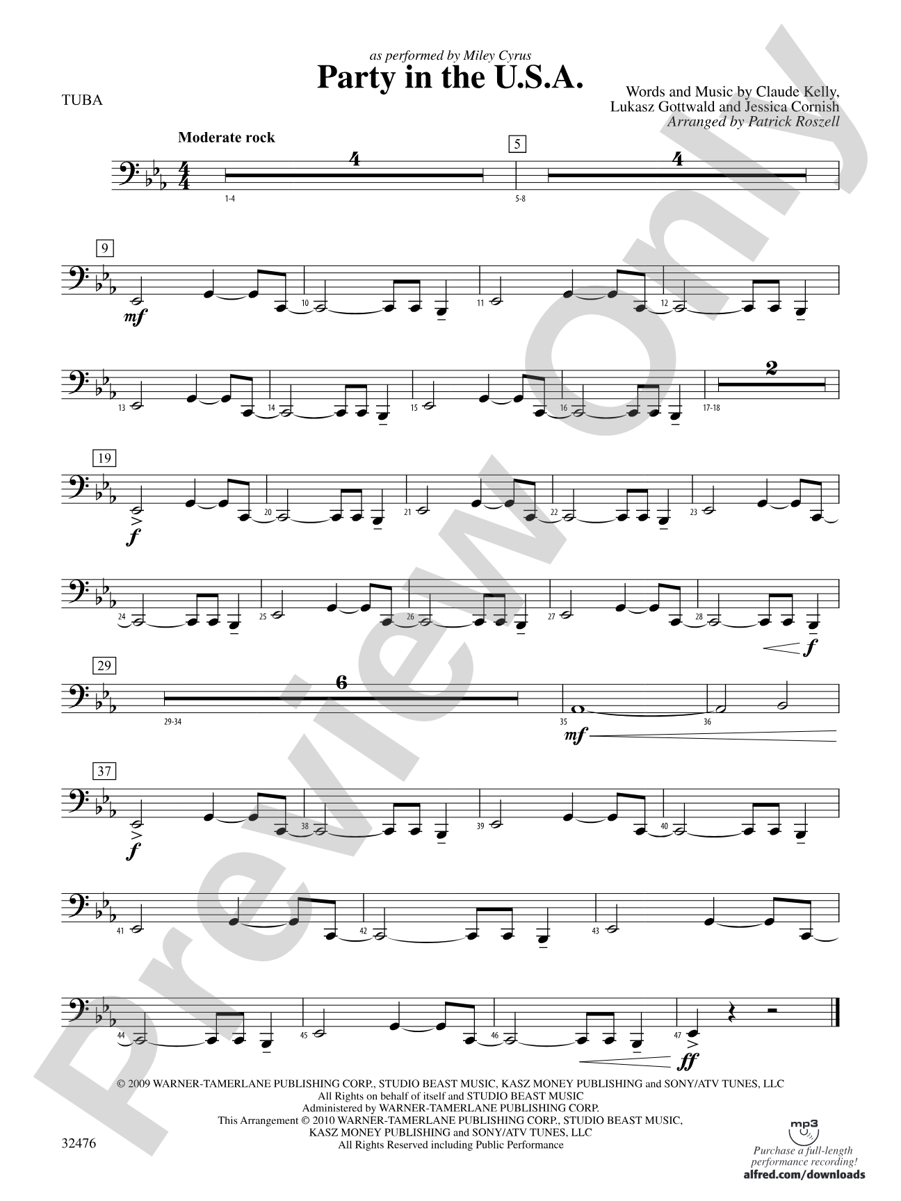 Party in the U.S.A.: Tuba