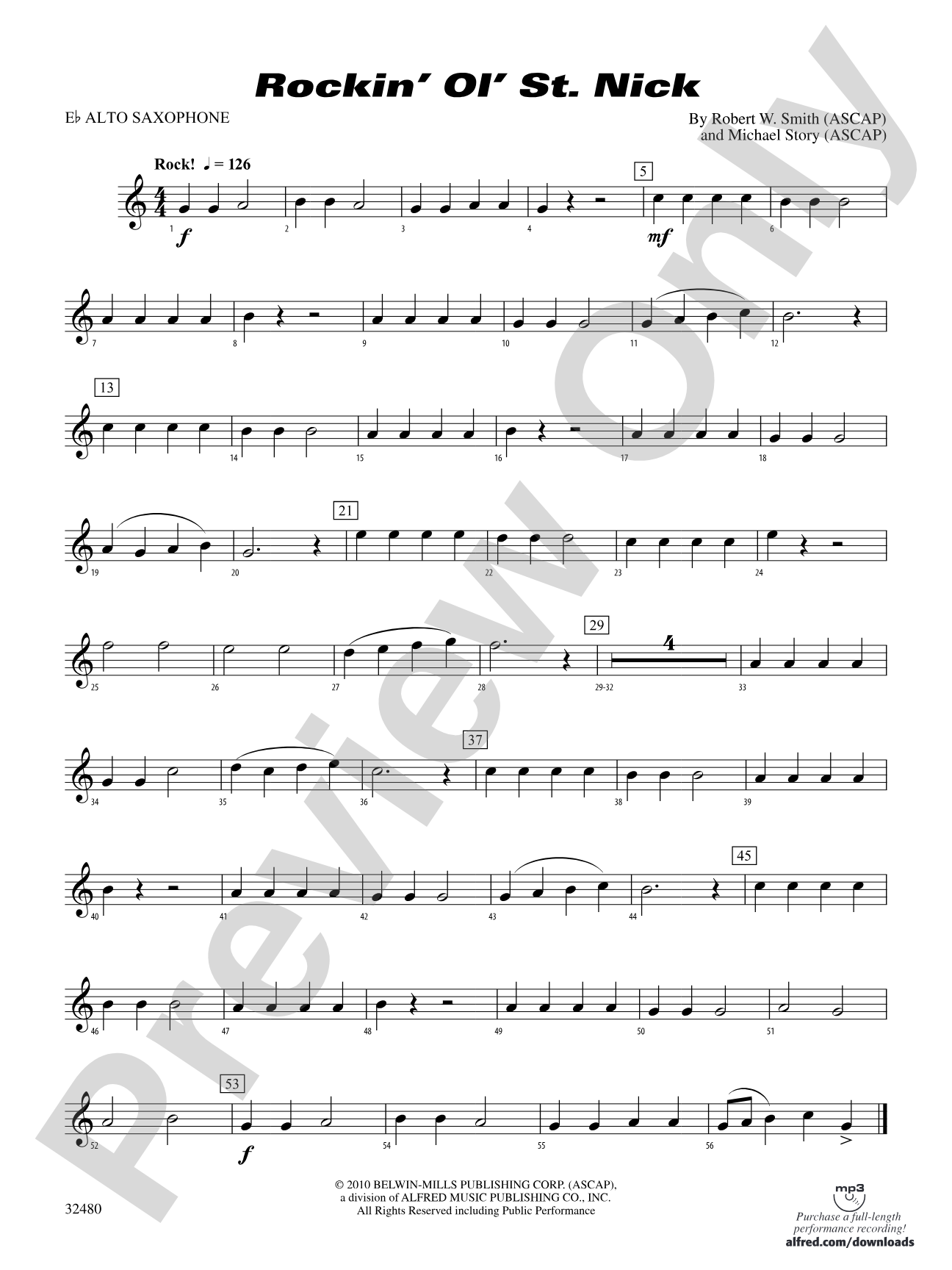 Rockin' Ol' St. Nick: E-flat Alto Saxophone