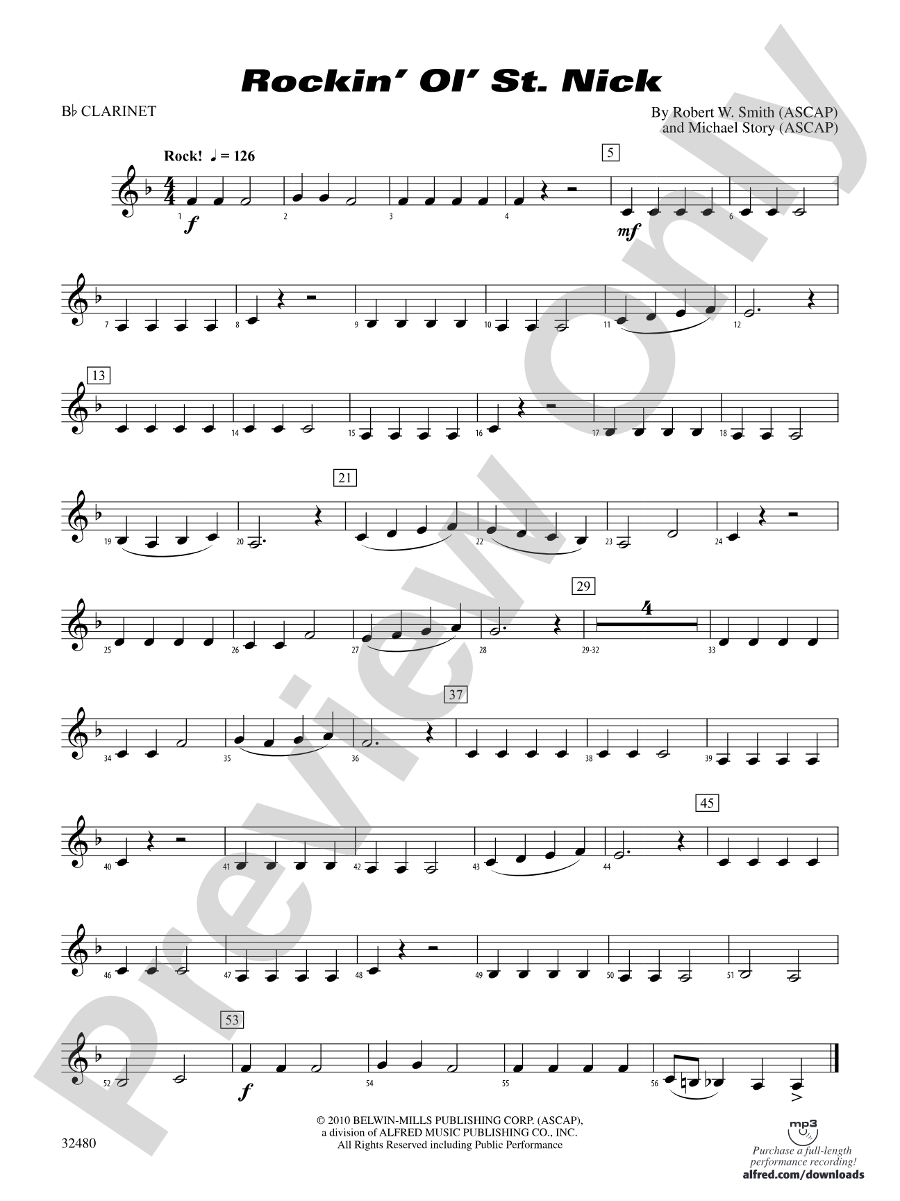 Rockin' Ol' St. Nick: 1st B-flat Clarinet