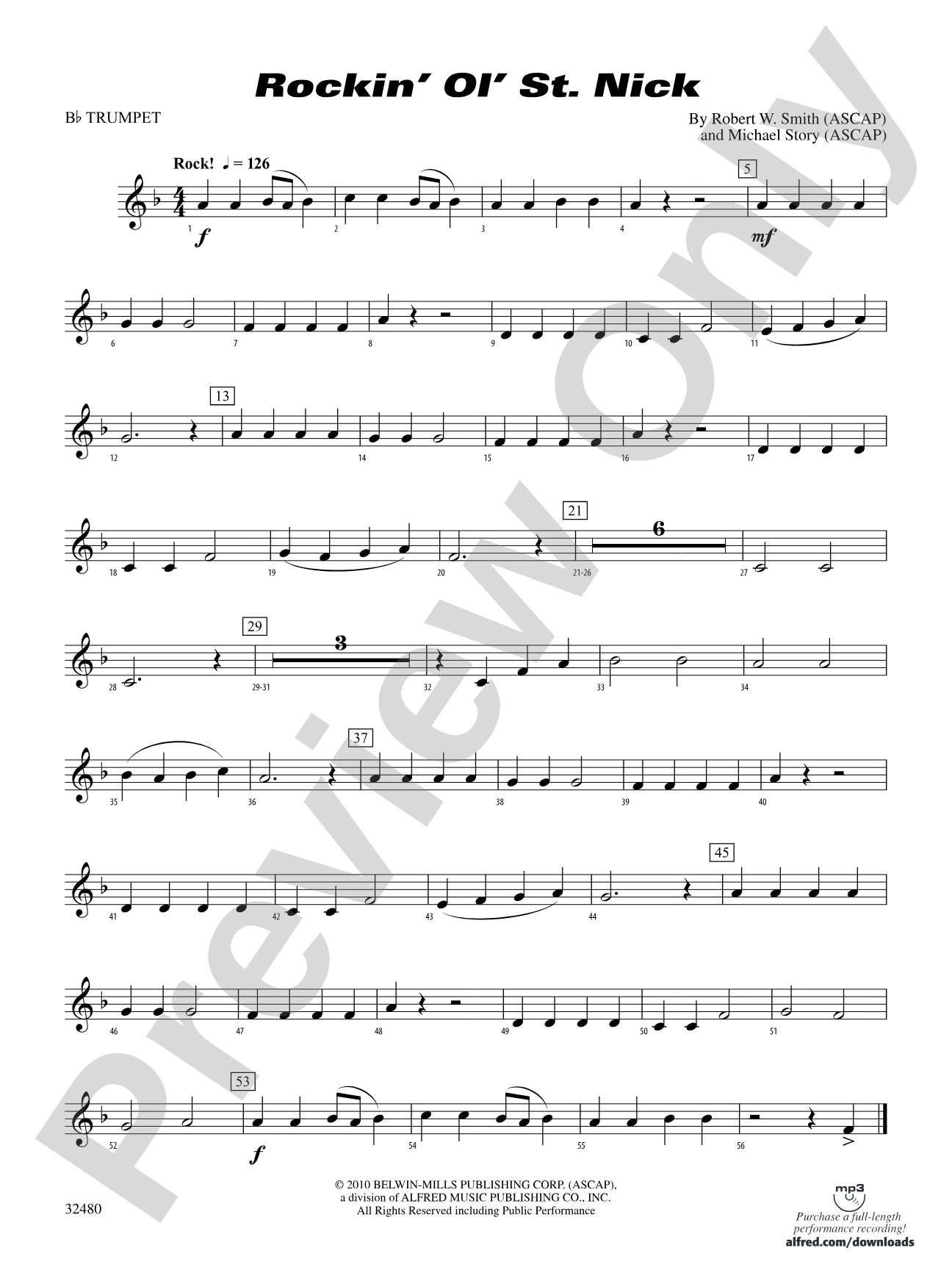 Rockin' Ol' St. Nick: 1st B-flat Trumpet