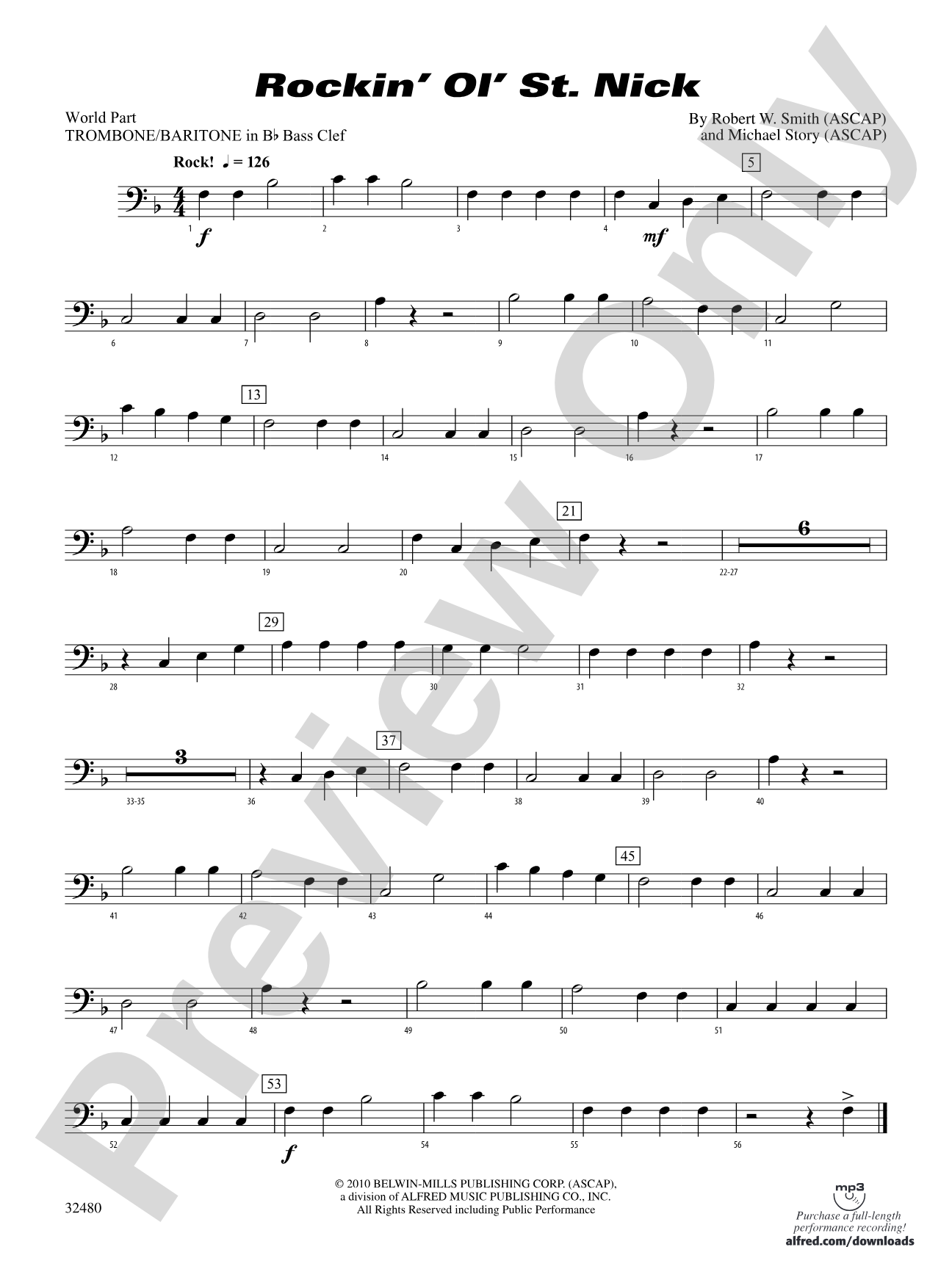 Rockin' Ol' St. Nick: (wp) 1st B-flat Trombone B.C.