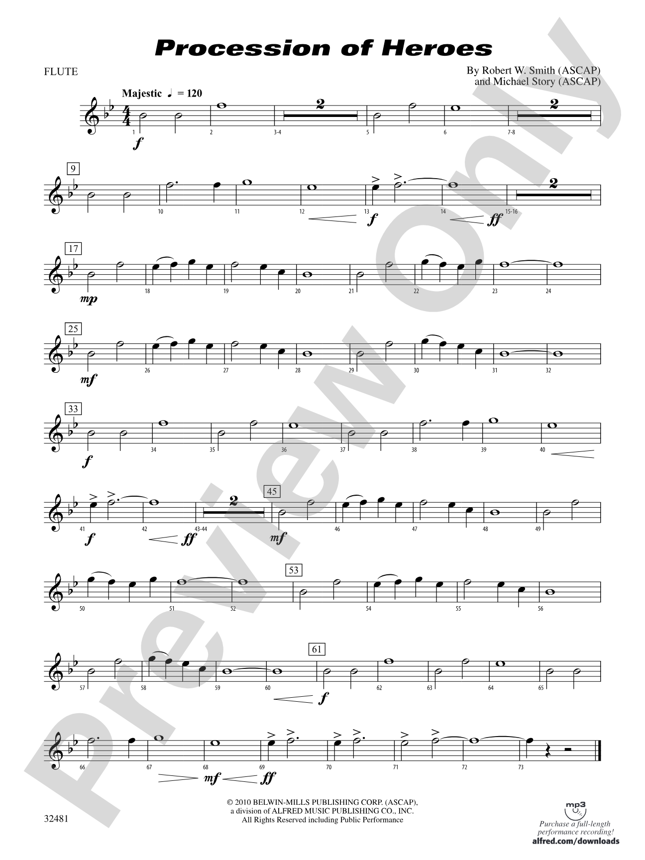 Procession of Heroes: Flute