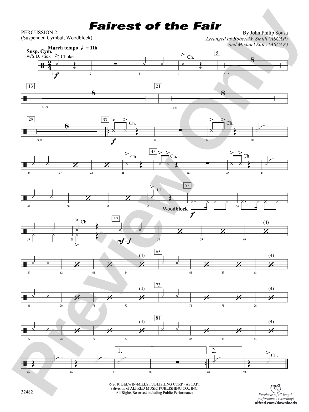 Fairest of the Fair: 2nd Percussion