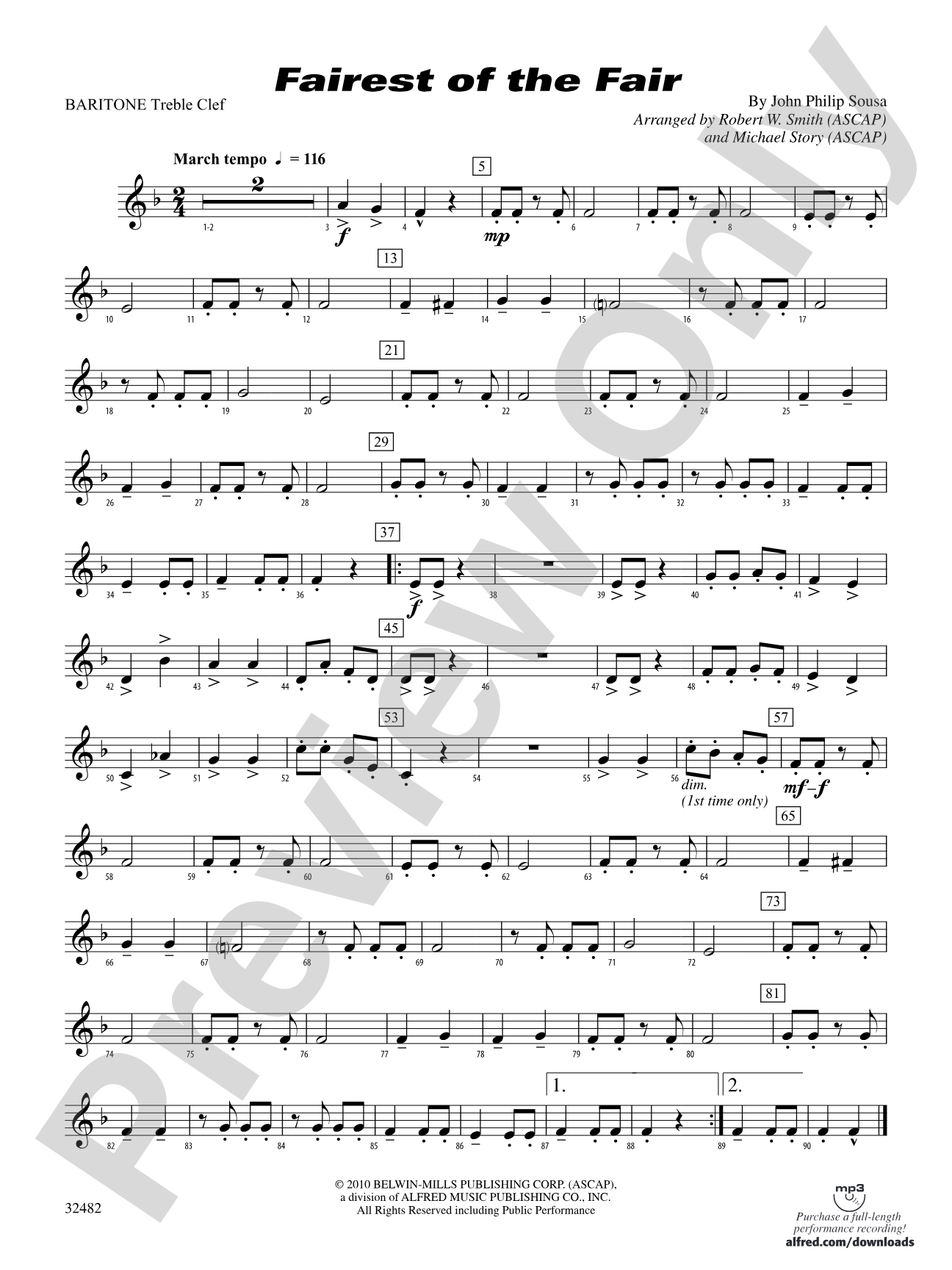 Fairest of the Fair: (wp) Baritone T.C.