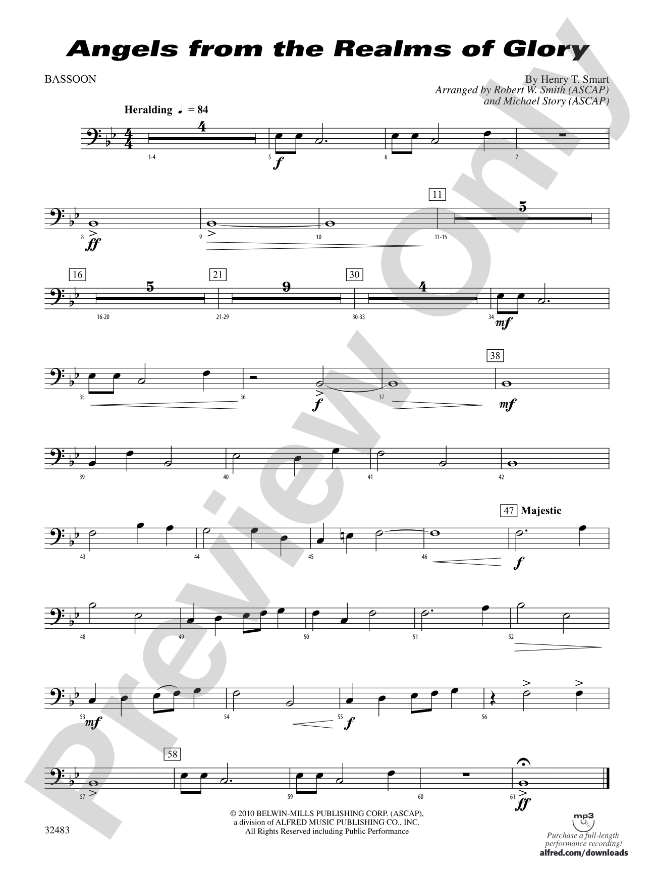 Angels from the Realms of Glory: Bassoon