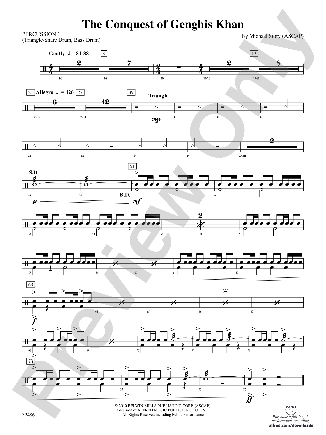 The Conquest of Genghis Khan: 1st Percussion