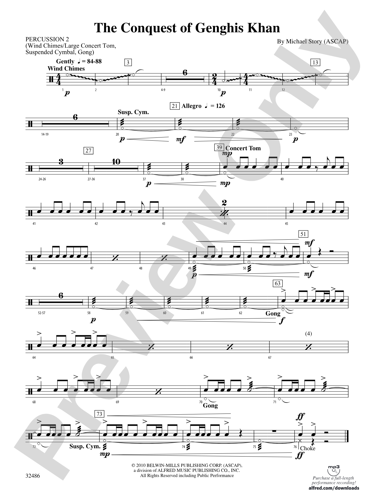 The Conquest of Genghis Khan: 2nd Percussion