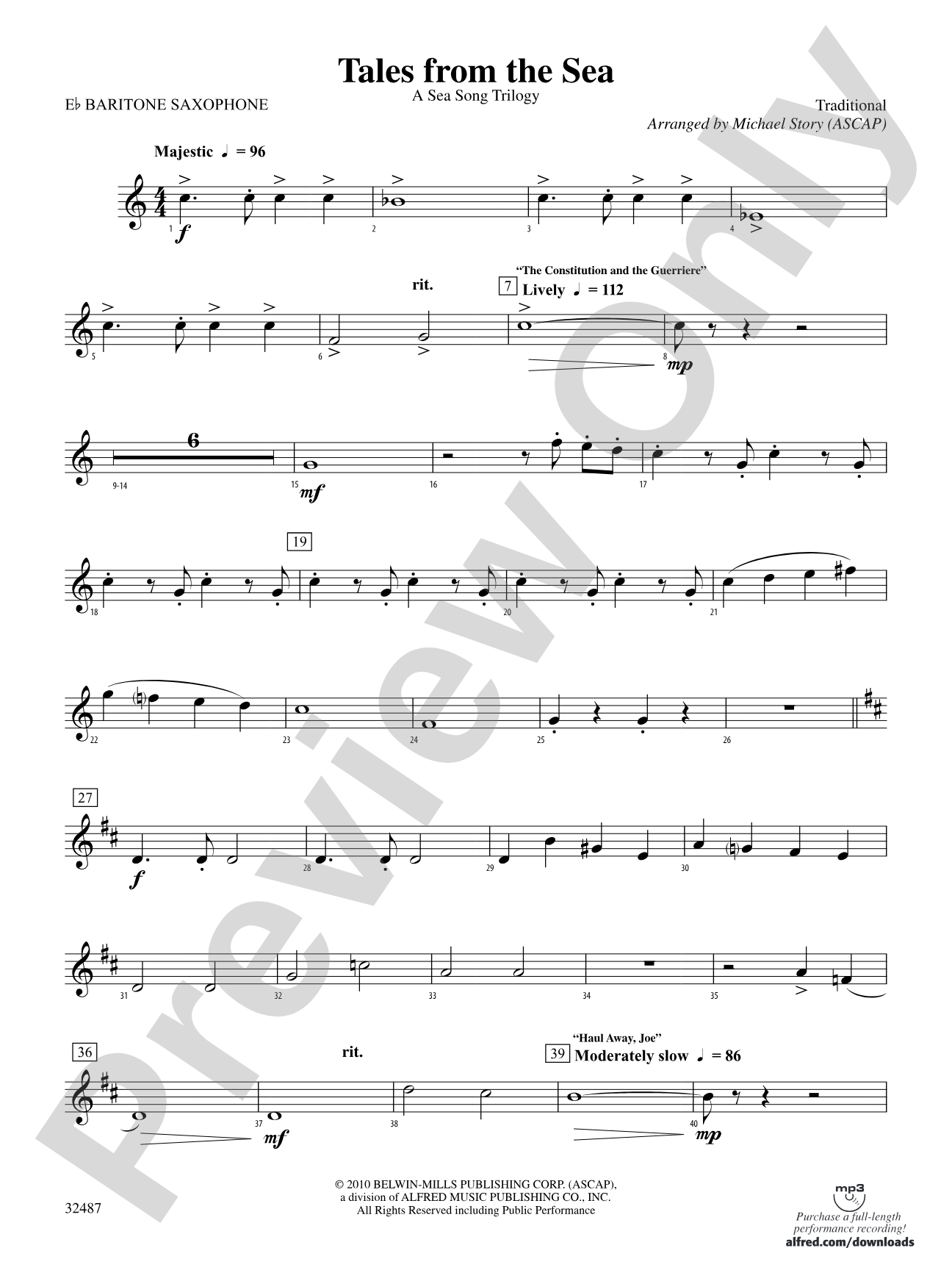 Tales from the Sea: E-flat Baritone Saxophone