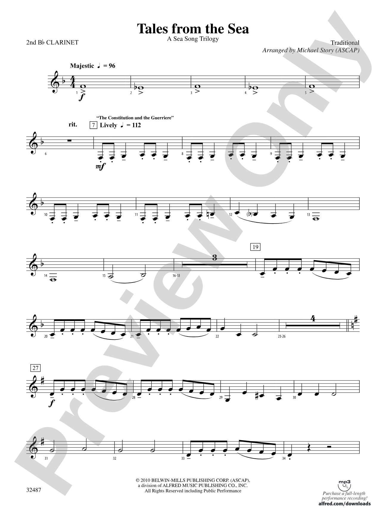Tales from the Sea: 2nd B-flat Clarinet