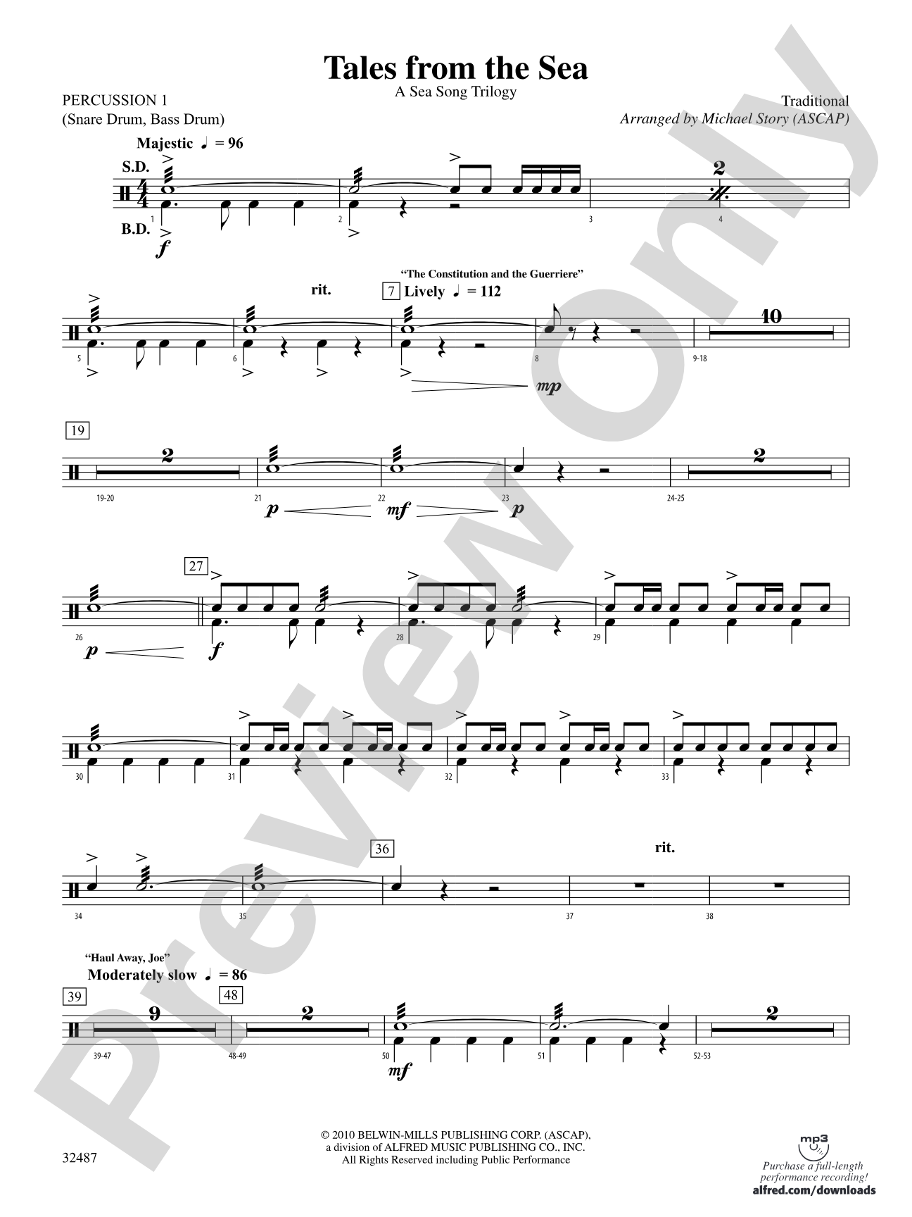 Tales from the Sea: 1st Percussion