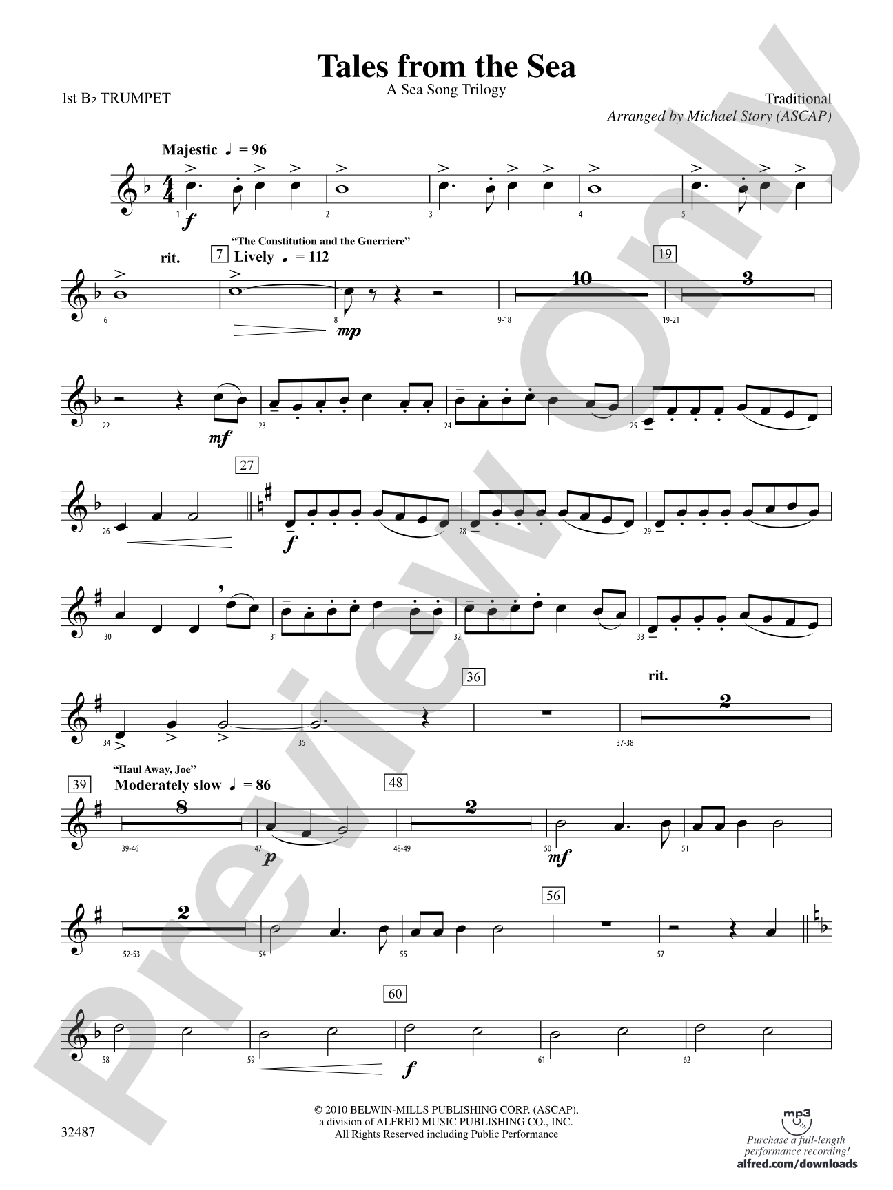 Tales from the Sea: 1st B-flat Trumpet