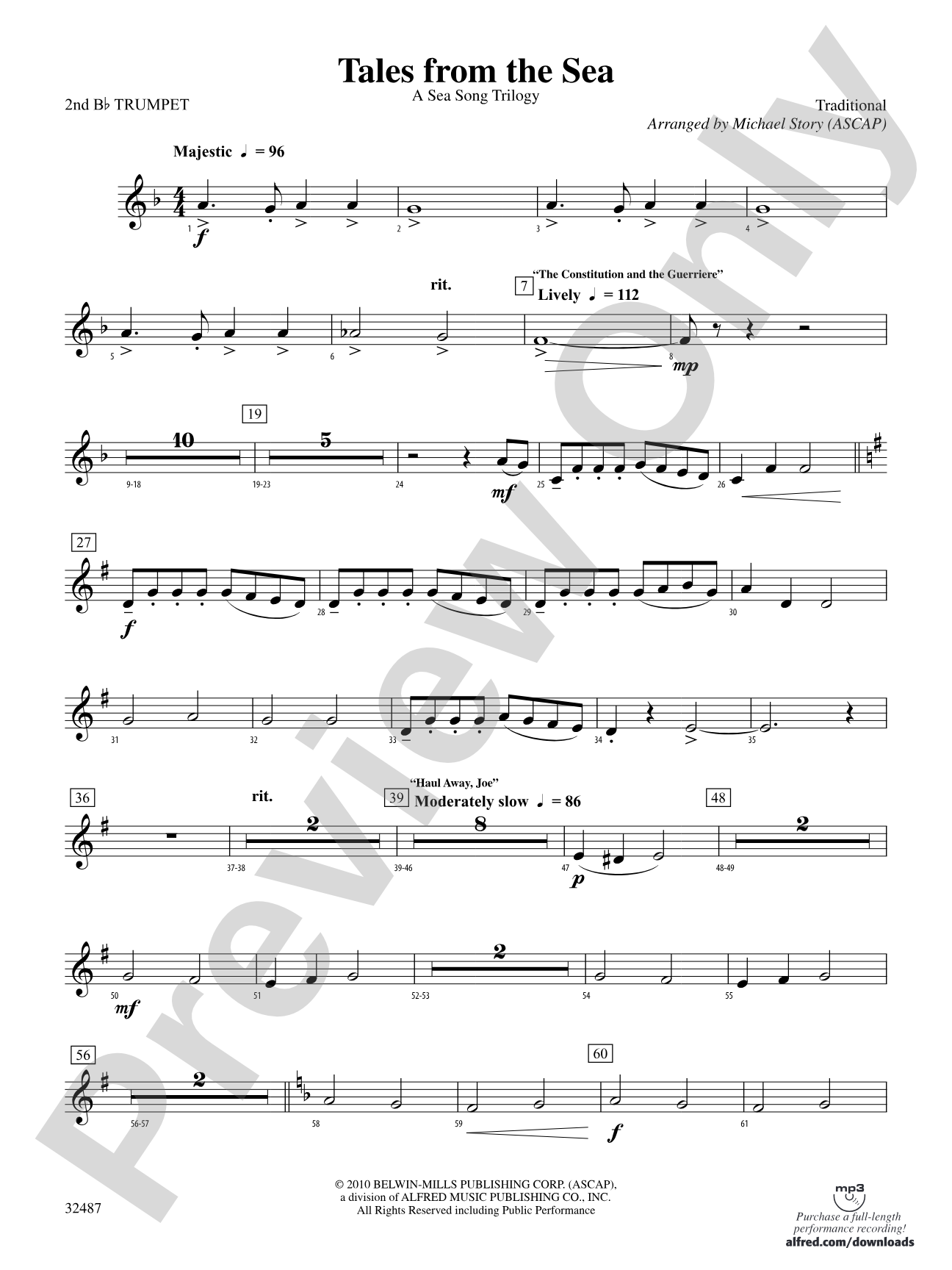 Tales from the Sea: 2nd B-flat Trumpet