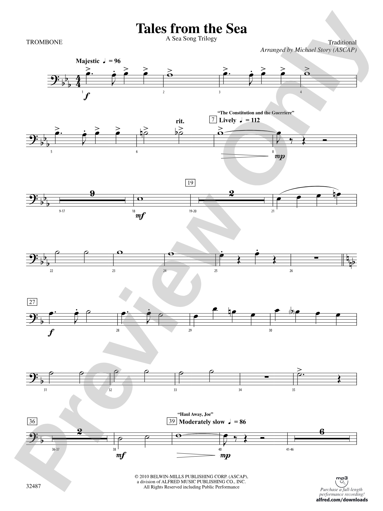 Tales from the Sea: 1st Trombone